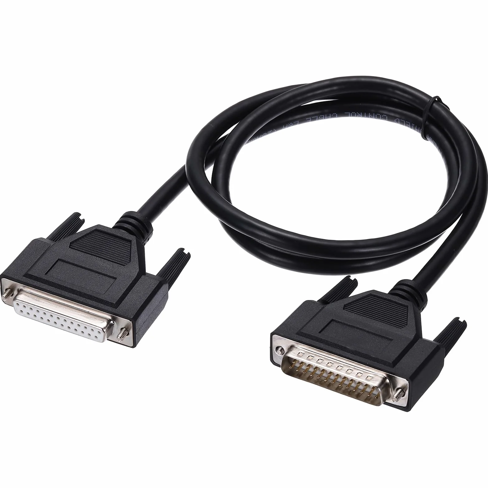 QUARKZMAN DB25 kabel szeregowy, 28AWG folia aluminiowa, ekranowana wtyczka DB25, prosty kabel szeregowy do komunikacji danych, 1 metr