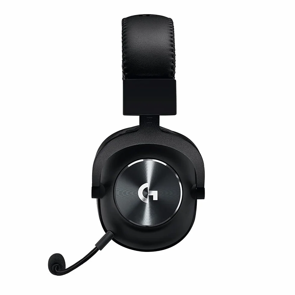 Logitech G PRO Gaming Headset, Słuchawki nauszne 50 mm PRO-G, aluminium, stal, pianka z pamięcią kształtu, PC/PS/Xbox/Switch - Czarny