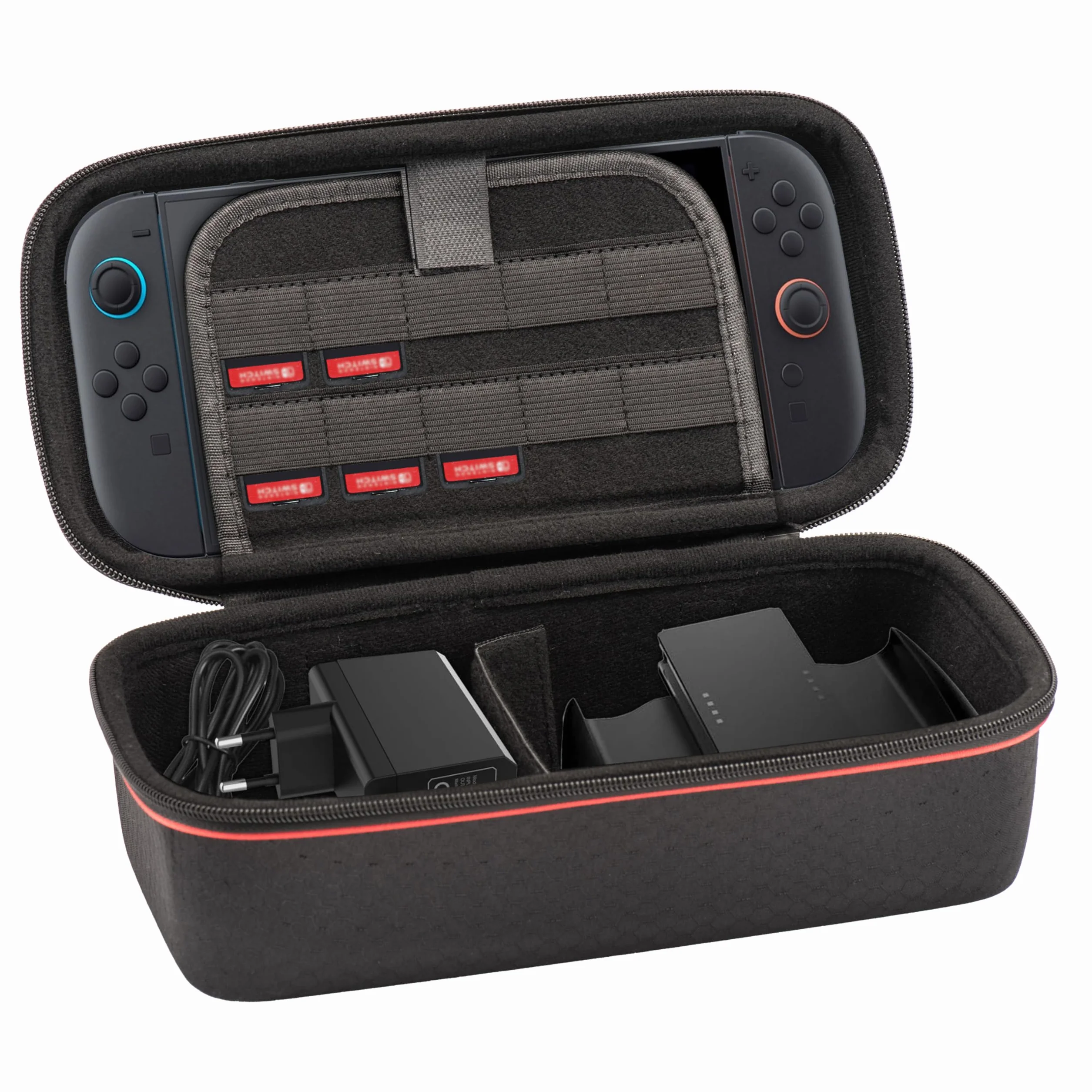 Subsonic - Etui Subsonic do Nintendo Switch 2 - Pokrowiec ochronny Switch 2 z odporną na wstrząsy obudową Duża torba do przenoszenia i przechowywania w formacie XL na konsolę, gry i akcesoria Switch 2