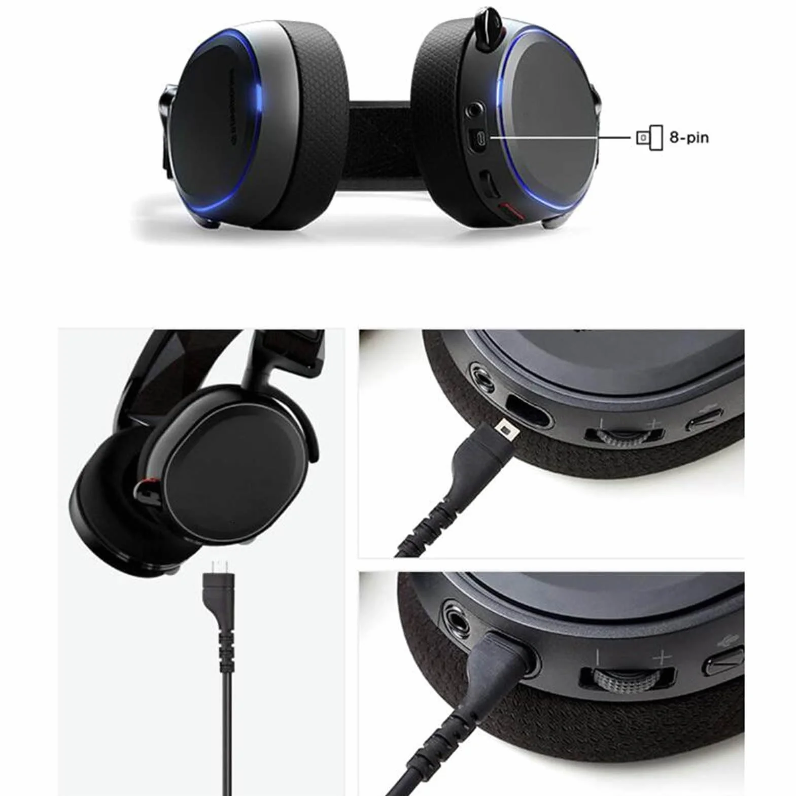Zamienny Kabel Audio Kompatybilny ze Słuchawkami do Gier SteelSeries Arctis 3, Arctis Prime, Arctis 5, Arctis 7, Arctis Pro Arctis Prime, 1,5 M/4,9 Stopy, Rdzenie OFC