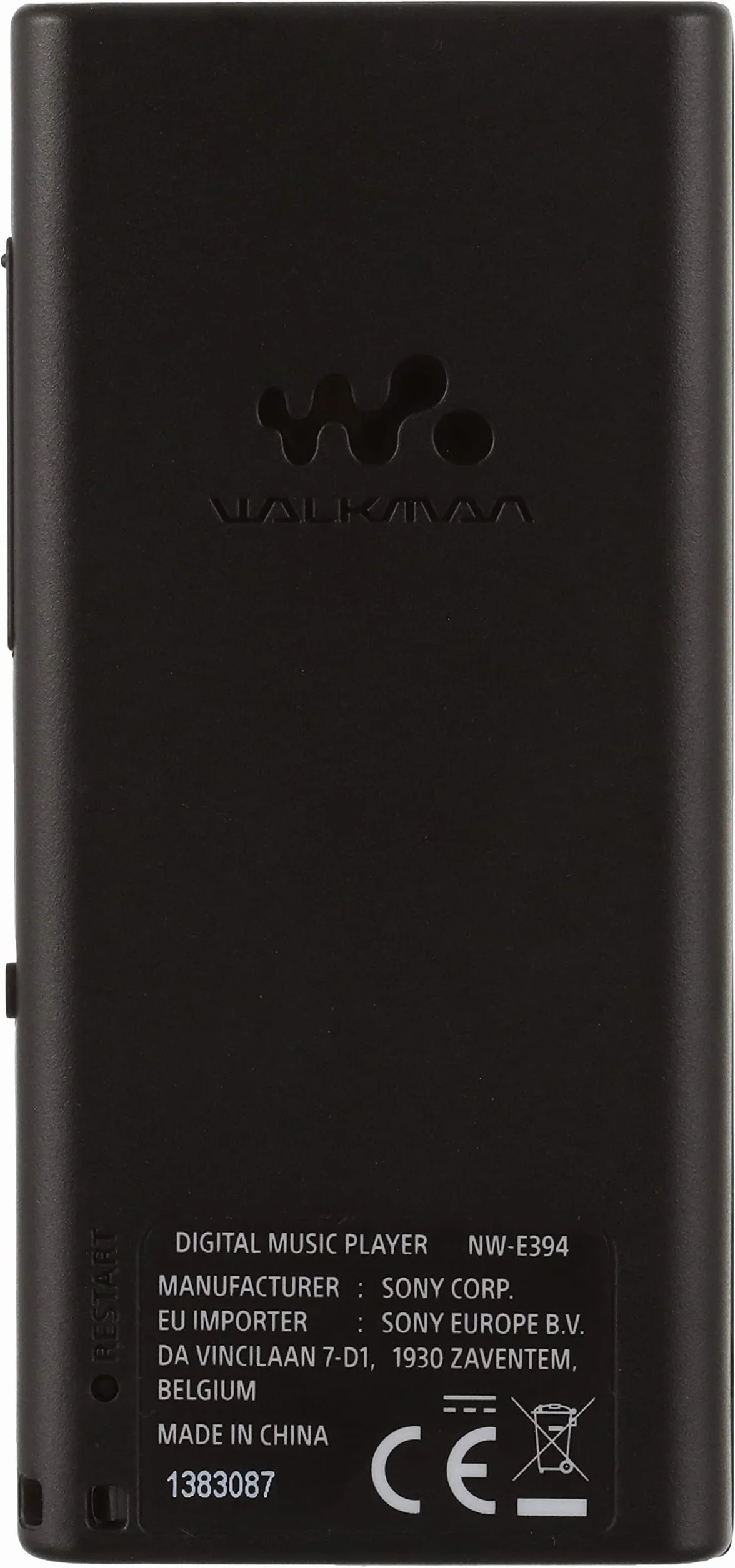 Sony Walkman NW-E394/BC Przenośny Odtwarzacz Mp3, Czarny, 8 GB