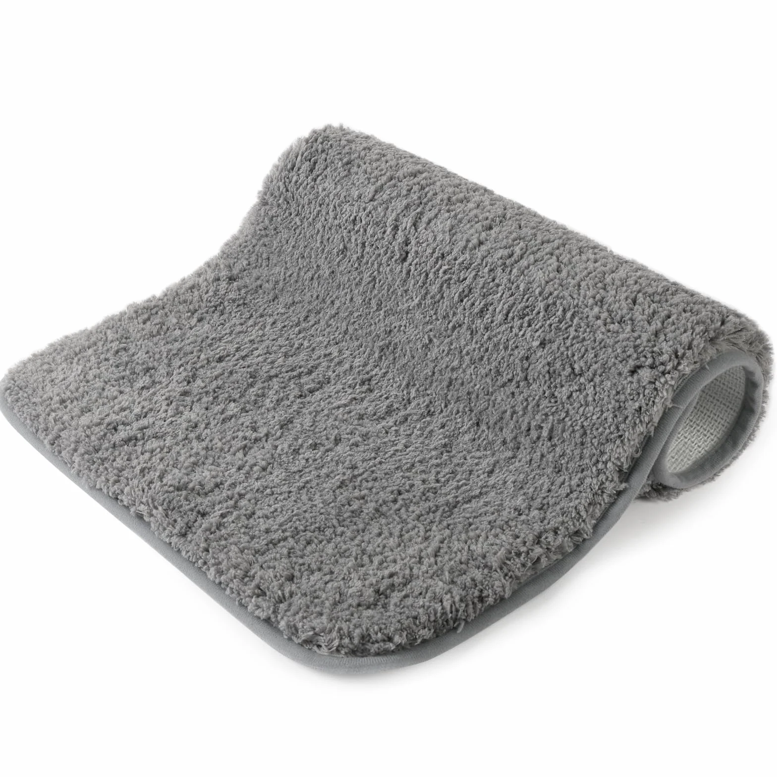 AUAUY Puszysta mata łazienkowa z mikrofibry, antypoślizgowa, nadająca się do prania, bardzo miękka i chłonna, pod podłogę, do wanny, prysznica, 2,5 cm, super gruby dywanik łazienkowy i dywanik dla
