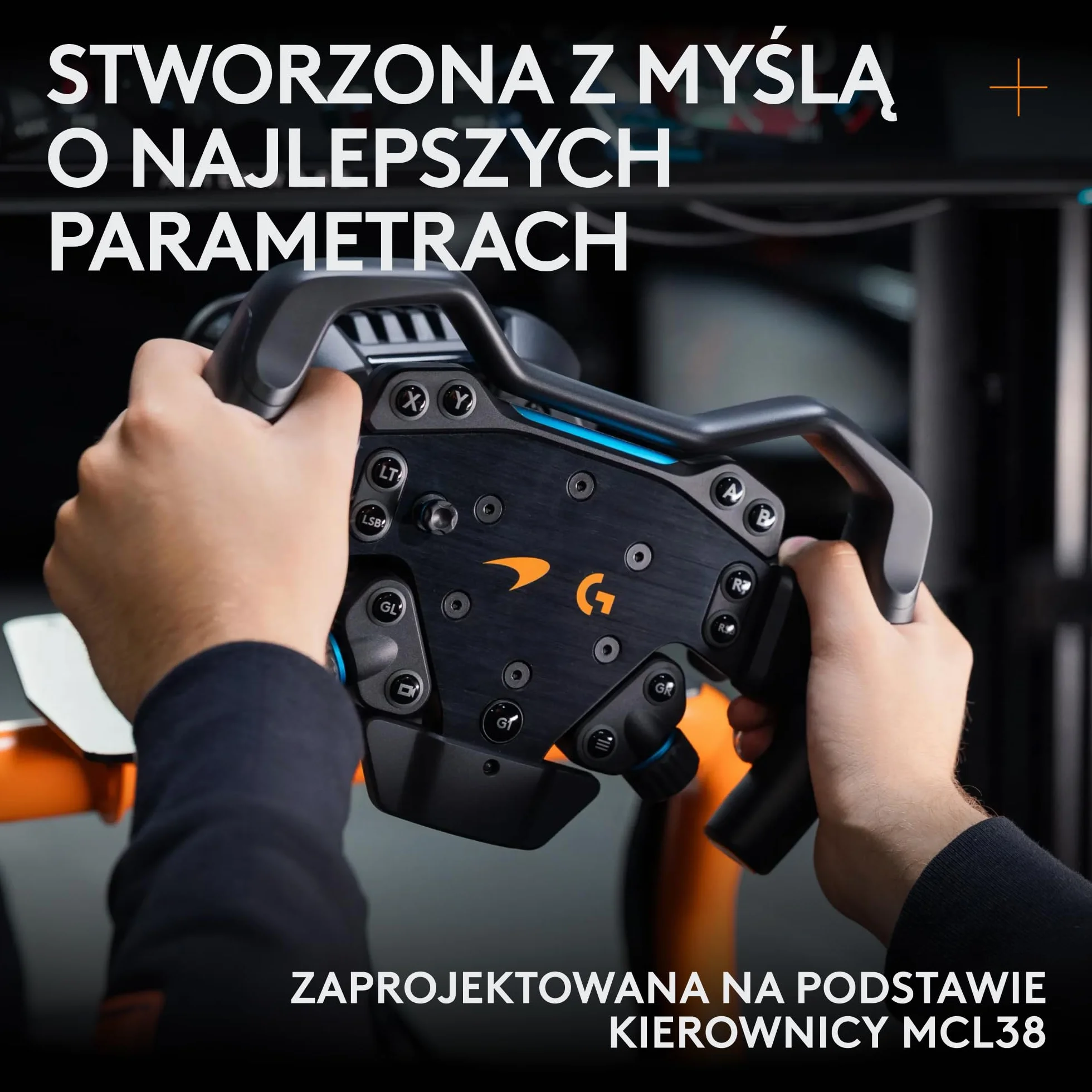 Logitech G RS Formula Wheel McLaren Racing Edition – kierownica sim racing do PC, Xbox, PlayStation