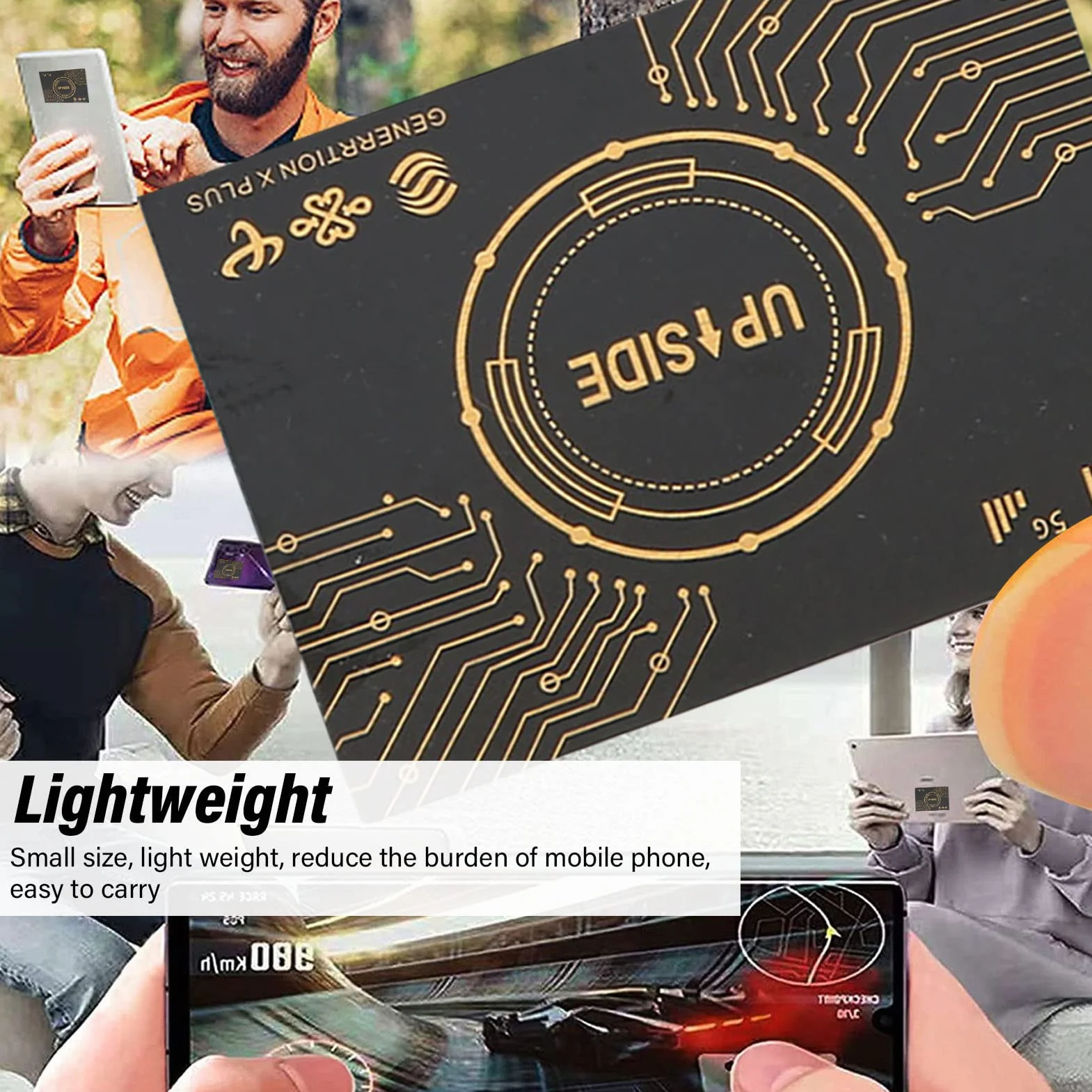 5 PCS Buzzers Naklejka Wzmacniająca sygnał, Samoprzylepny Telefon Wzmacniacz Sygnału Antenowego, Wzmacniacz Sygnału, do Dwukierunkowych Radiotelefonów, Pda's, Domofon,