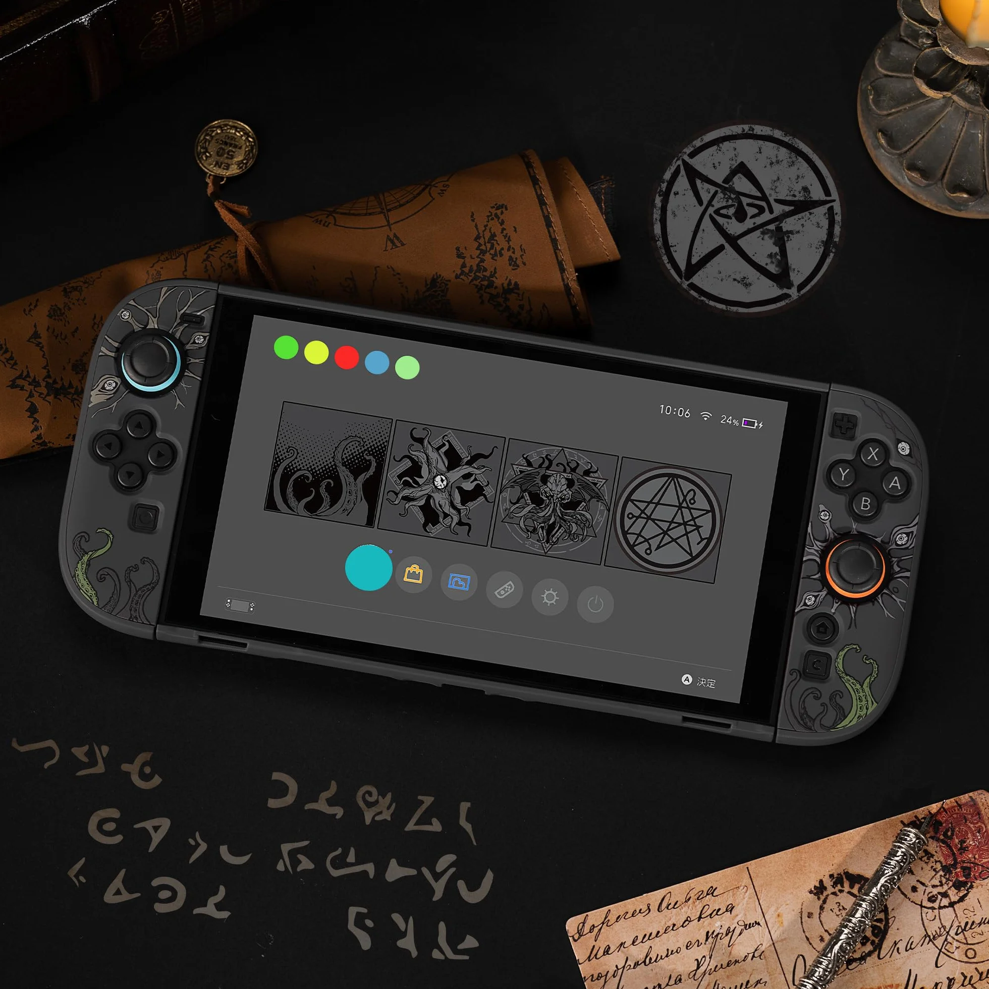 GeekShare Twarde etui ochronne kompatybilne z Switch 2, Kawaii Cartoon, odporne na zarysowania