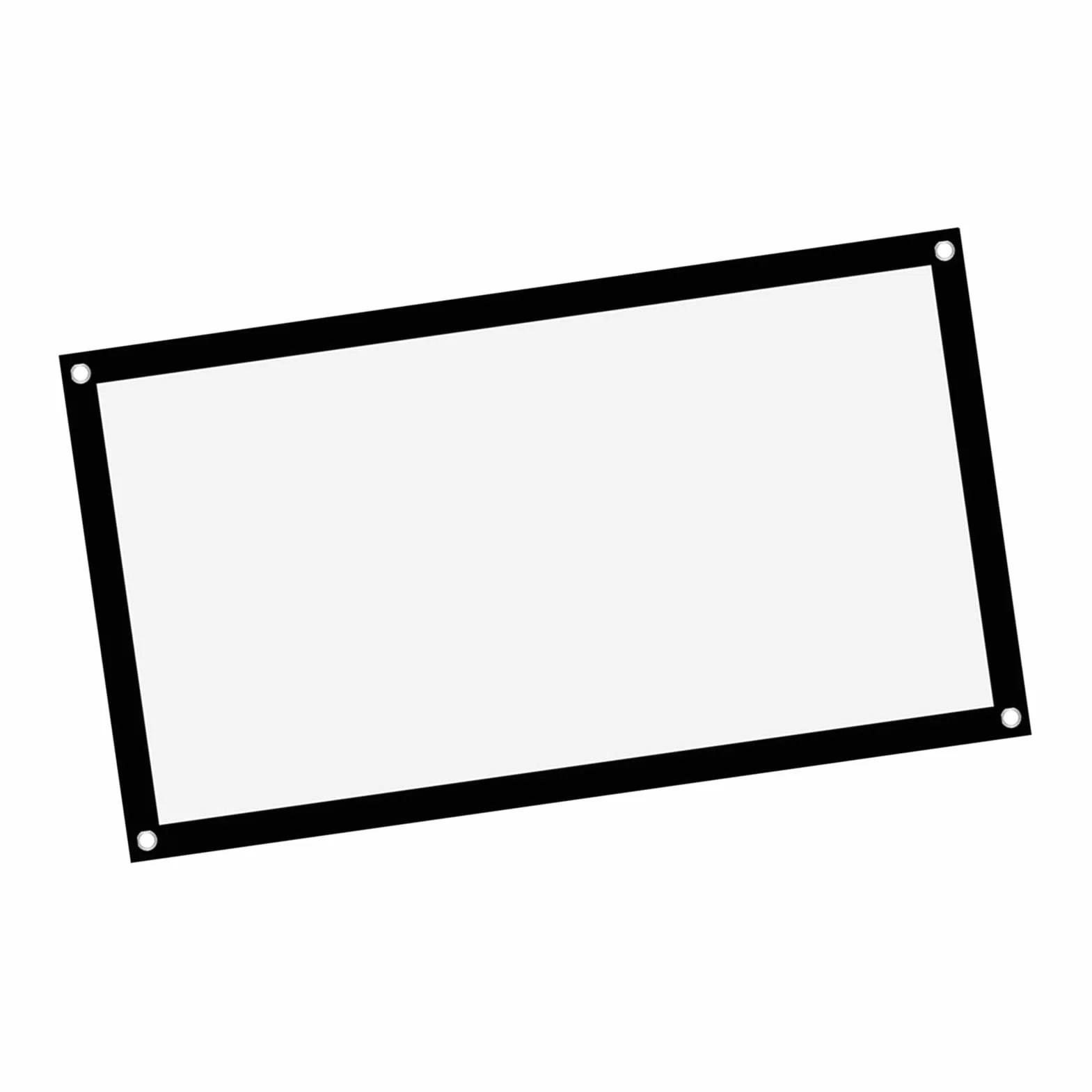 Ekran Projekcyjny, Pogrubienie 16: 9, Przenośna, Nie Gnieciona Miękka Biała Poliestrowa Kurtyna Projekcyjna, Ekran Projekcyjny, Obsługa Projekcji Dwustronnej) (40 cali)