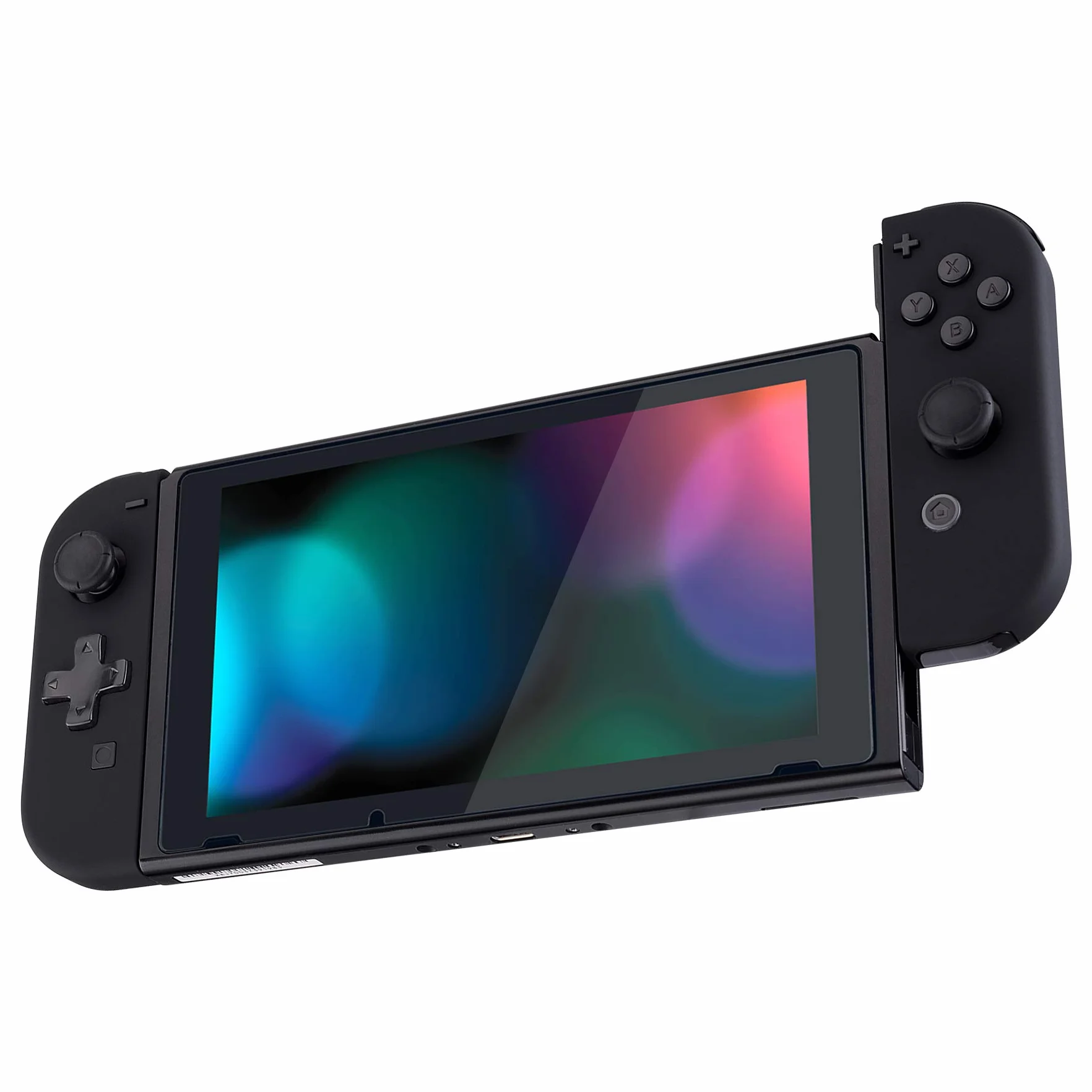 eXtremeRate Soft Touch Czarny Joycon (Wersja D-Pad) Handheld Controller Housing z Pełnymi Przyciskami, DIY Wymiana Shell Case dla Nintendo Switch & Switch OLED Model Joy-Con – Console Shell Nie Jest Dołączona