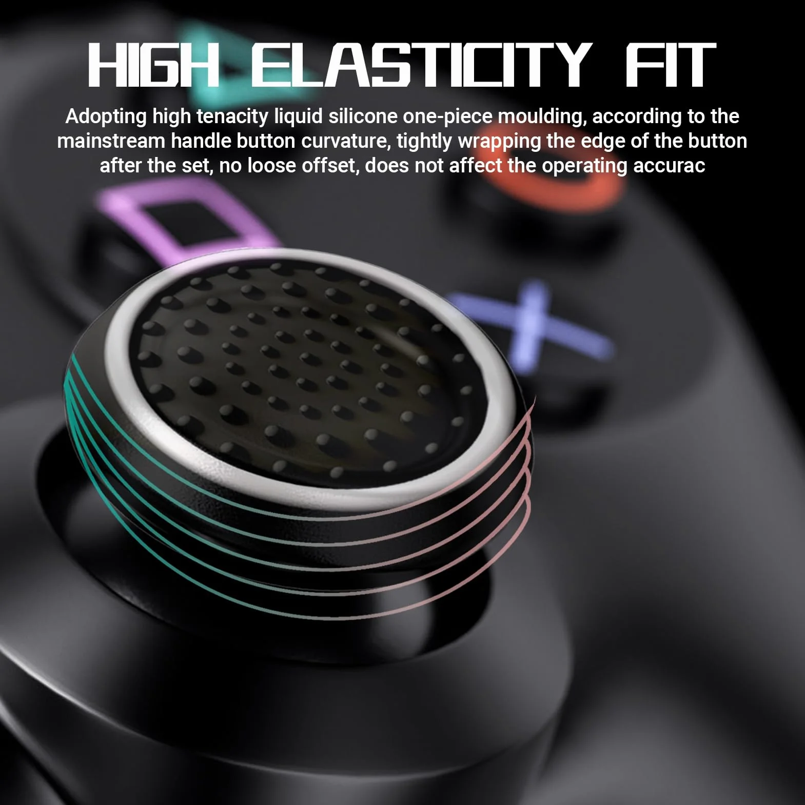 10 sztuk wymiennych nakładek na joysticki, silikonowe, antypoślizgowe nakładki na joysticki, kompatybilne z kontrolerami serii PS5/PS4/Xbox One, ulepszony chwyt