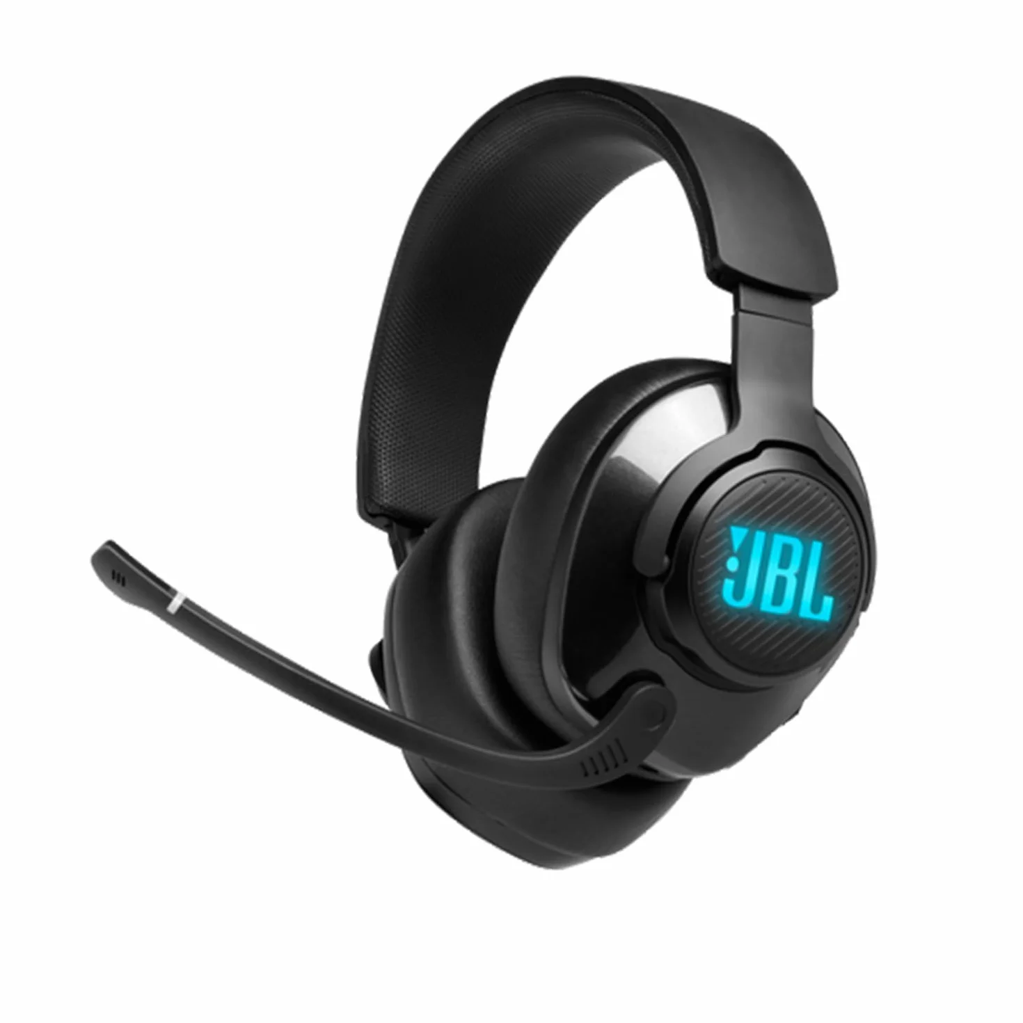 JBL QUANTUM400 Over-Ear Gaming Headset, słuchawki wokółuszne RGB, podświetlany, przewodowy zestaw słuchawkowy dla graczy, kompatybilny z PC, PS, Xbox, Nintendo, czarne