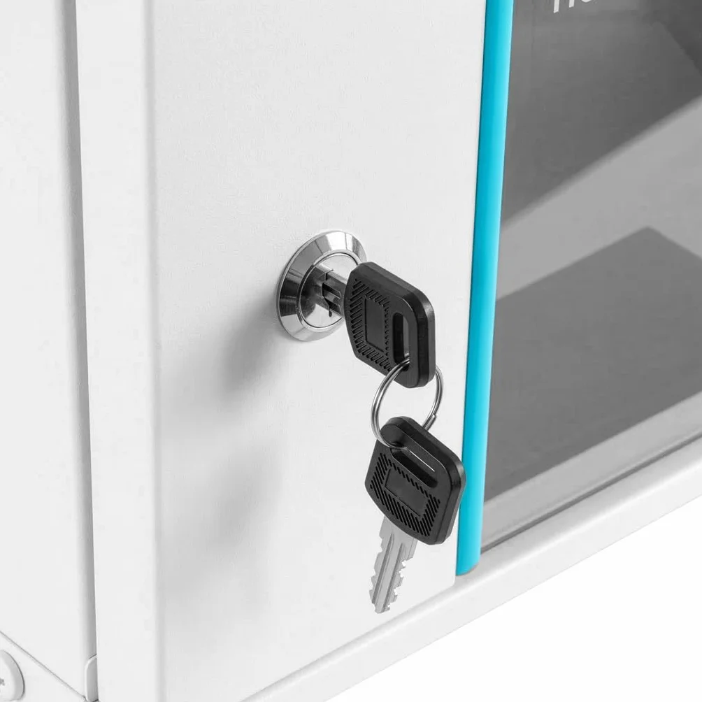 NETBERG BASIC Szafa Rack 19” 4U wisząca serwerowa na elektronikę 60x35x24 cm przeszklone drzwi szara (4U, 60x35x24 cm, szara)