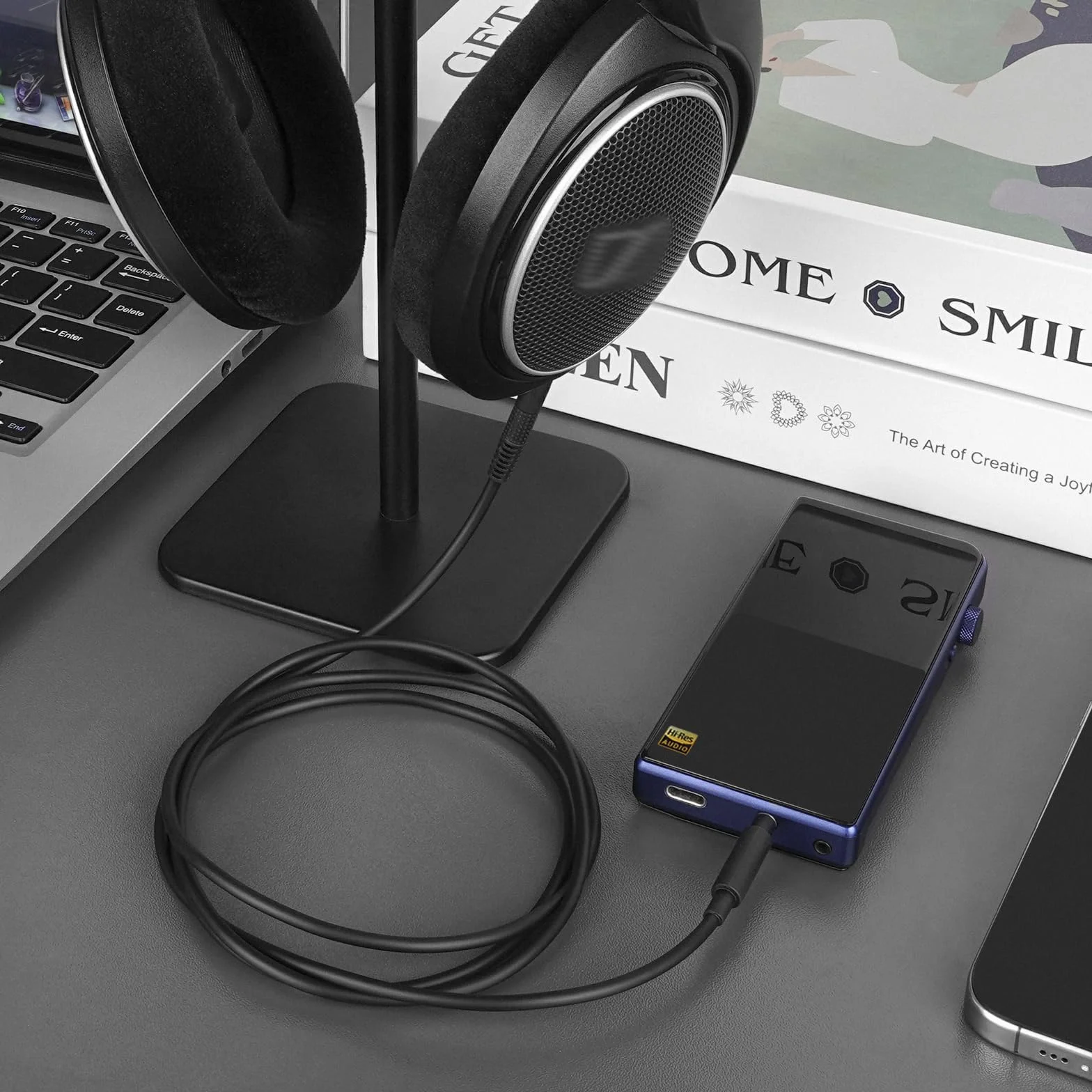 Kabel audio do słuchawek Geekria, zgodny z Sennheiser HD 620S/599/599SE/598/560S/400PRO/579/569/550/505, zamienny kabel stereo 3,5 mm → 2,5 mm (1,2 m)