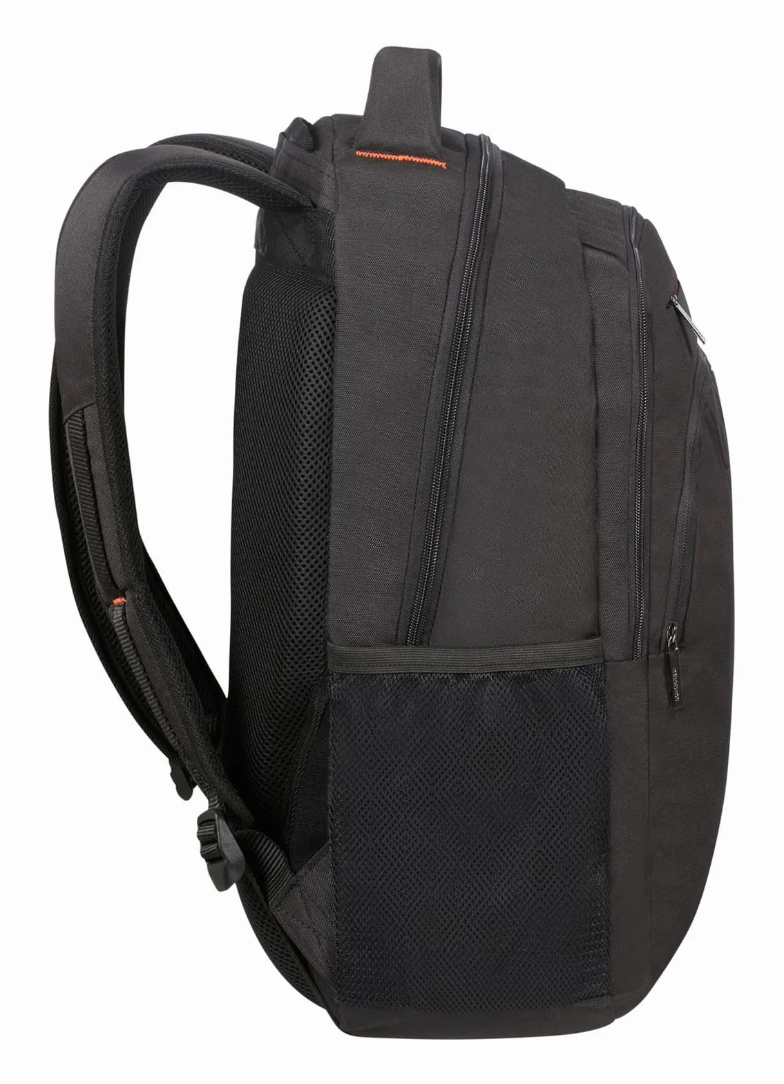 American Tourister AT Work - Plecak na laptopa 17.3 cala, 52 cm, 34 L, Czarny/Pomarańczowy (Black/Orange)