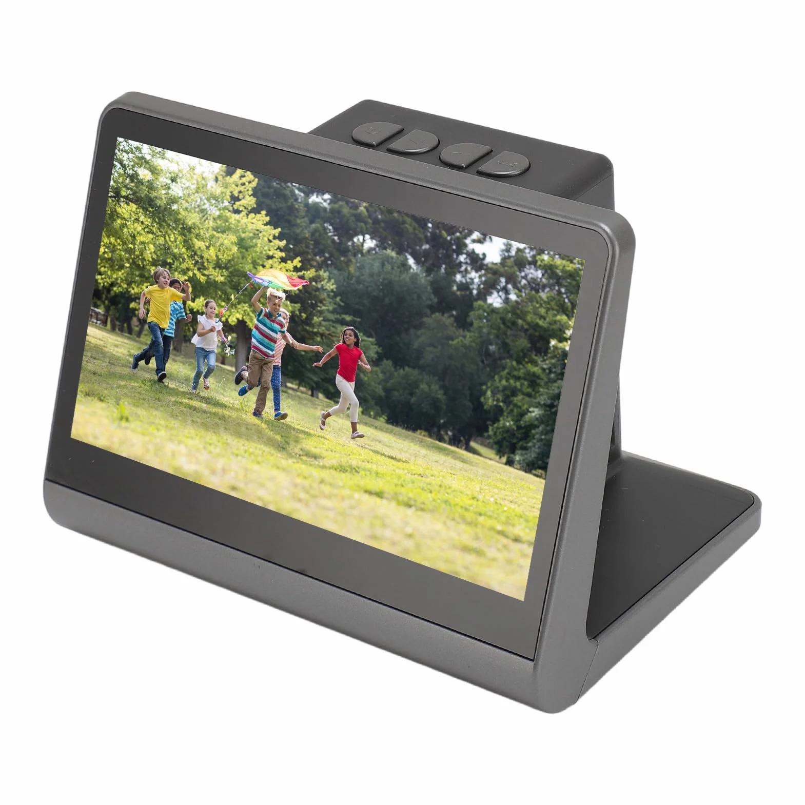 Cyfrowy Skaner Klisz, 7-calowy Wyświetlacz LCD HD Skaner Klisz i Slajdów z regulowaną jasnością do Użytku Domowego, Konwertujący Negatywy i Slajdy na Zdjęcia JPEG za pomocą
