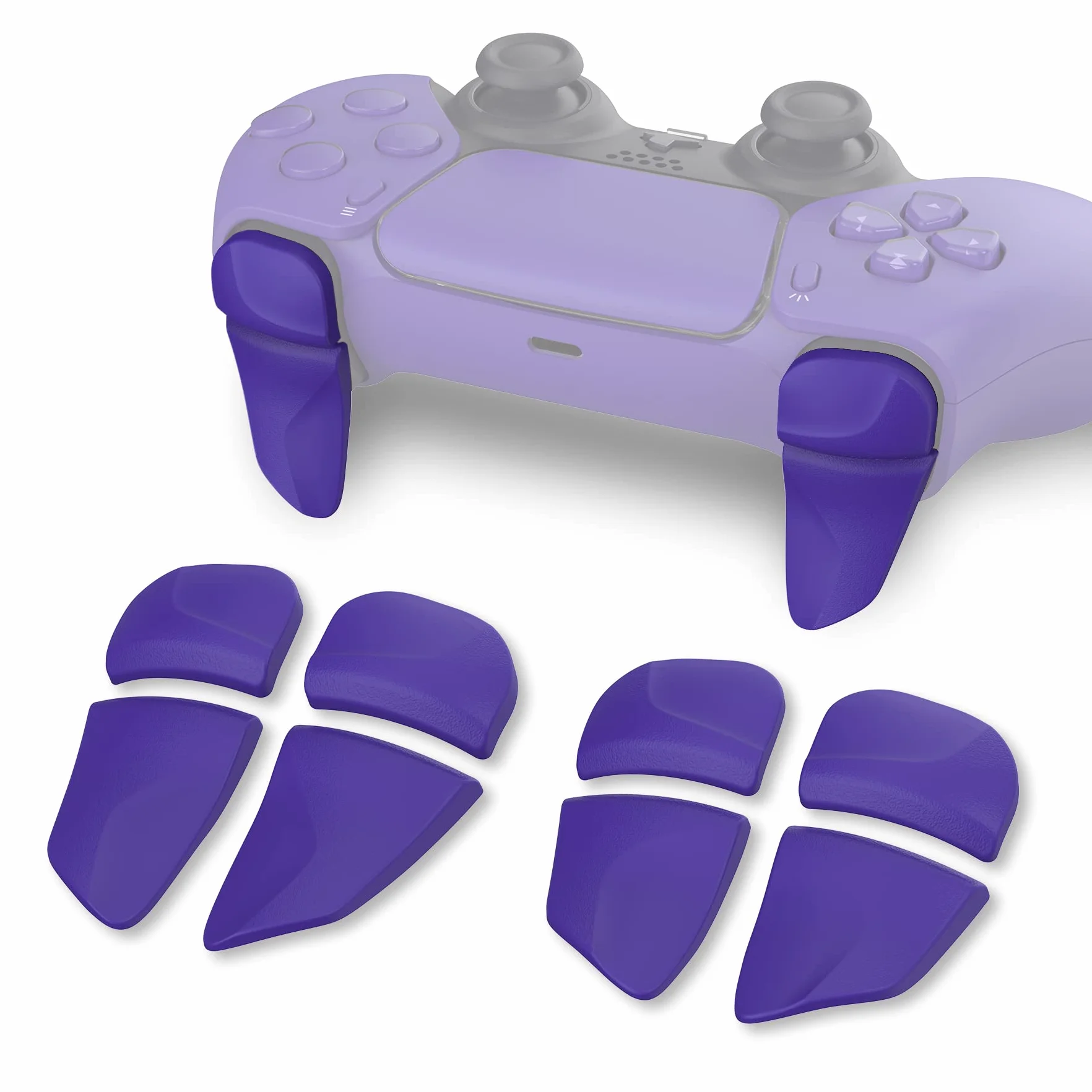 PlayVital BLADE 2 par Przycisk Wyzwalacza do ps5 Kontrolera,Przedłużacze Zderzaka do PS Portal,Przycisków Naramiennych Wyzwalaczy Przedłużających do ps5 Joystick Akcesoria-Galaktyczna Purpura