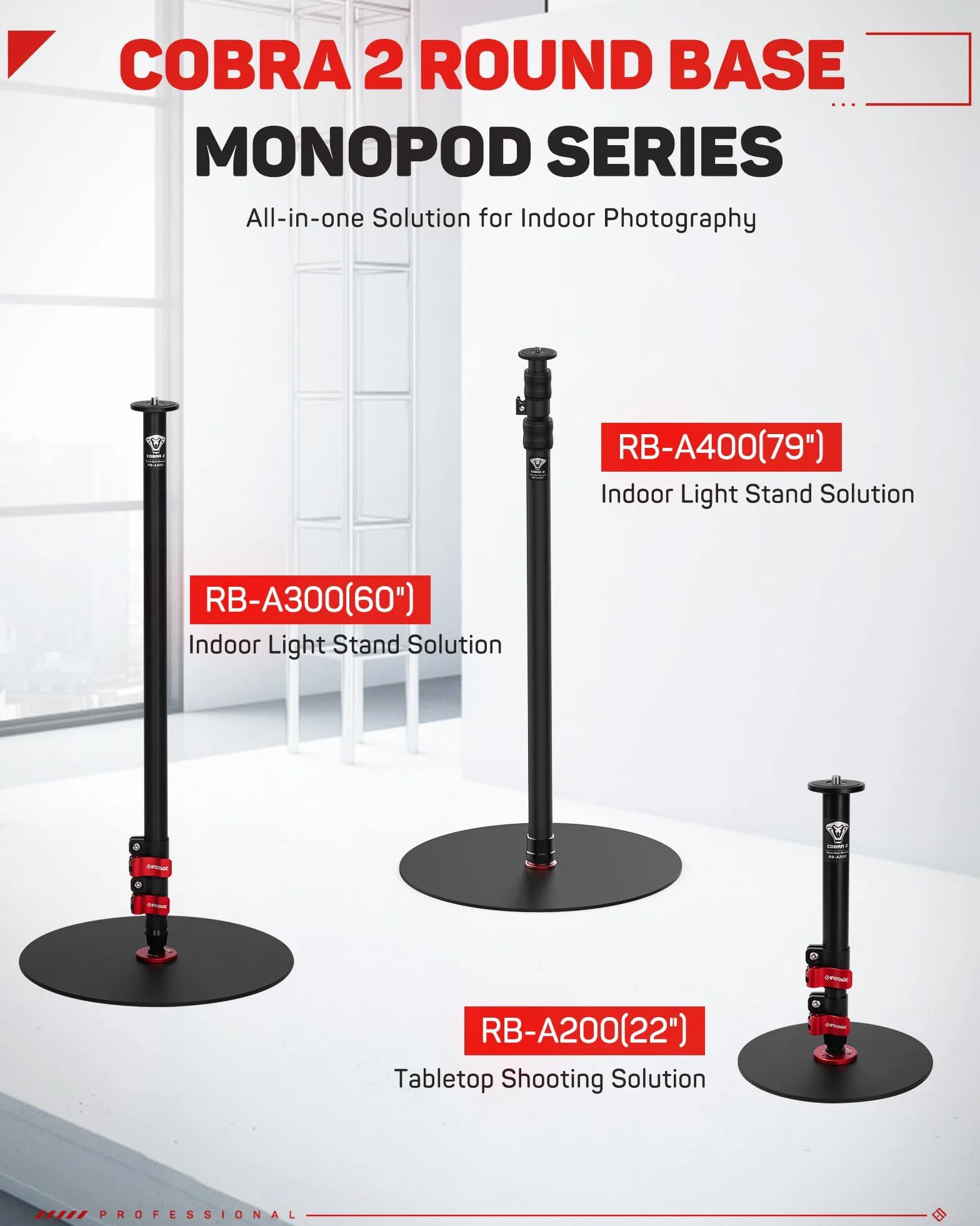 iFootage Monopod 201,6 cm/79,4 cala, 2 szt