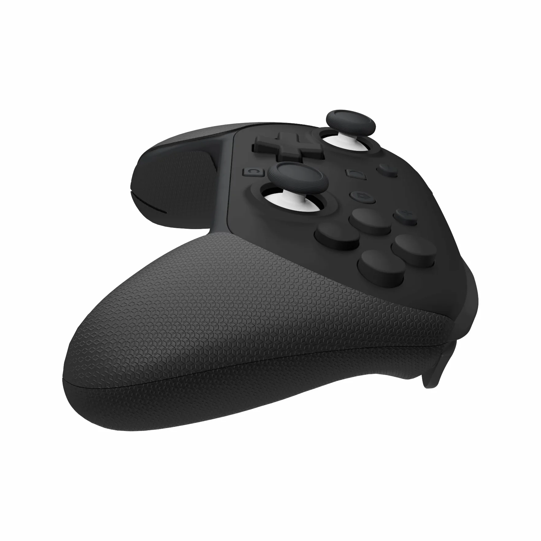 PlayVital Grip Sticker do Switch 2 Pro z Tylne Przyciski,Miękkie Gumowe Podkładki Uchwyty do Switch 2 Pro Kontrolera Skin,Naklejki Antypoślizgowe-Czarny