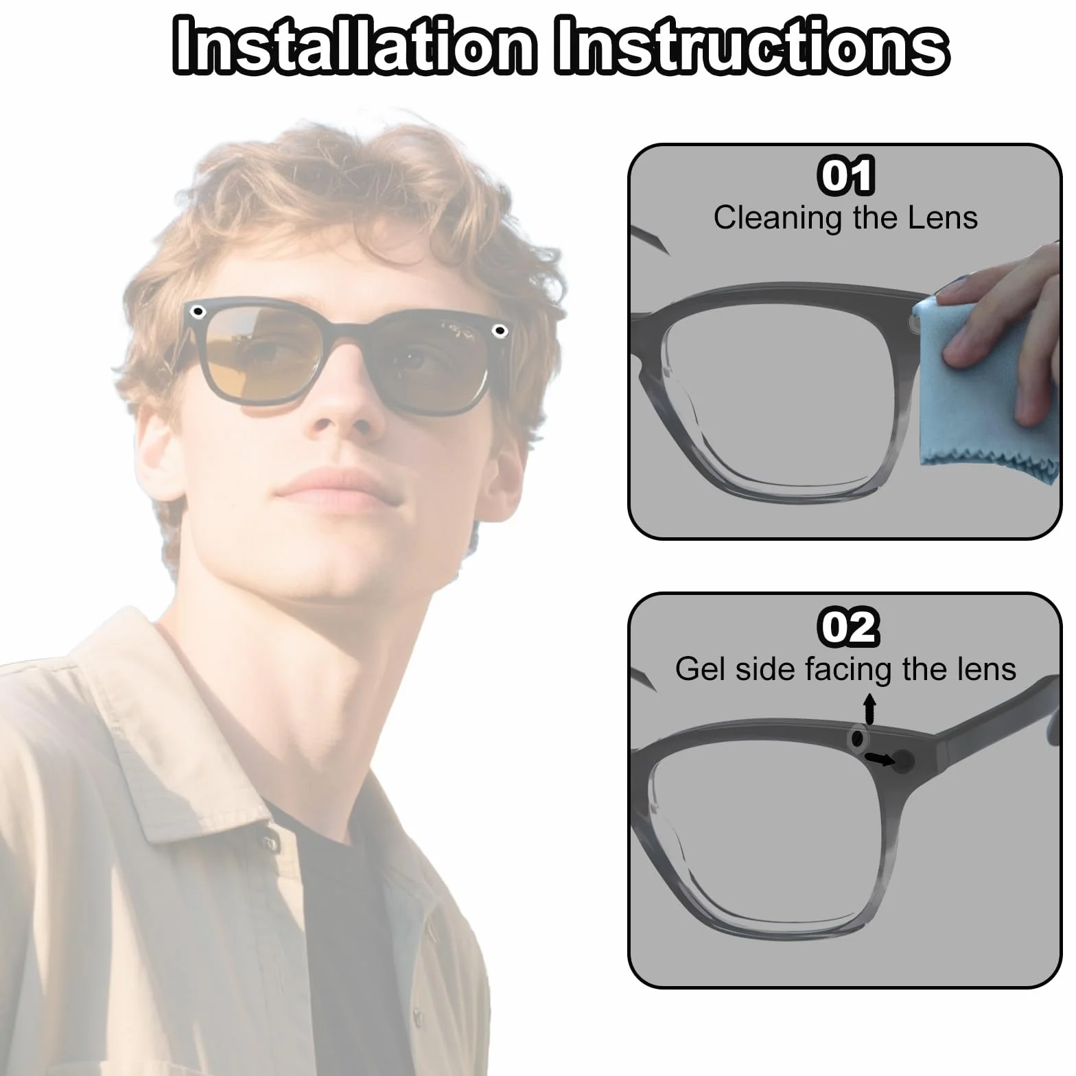 12 Szt. Naklejek Blokujących Światło LED do Okularów Ray-Ban Meta Wayfarer Skyler Headliner Oakley Meta HSTN, Nieklejące Się Zaciemniające Nakładki na Okulary Inteligentne