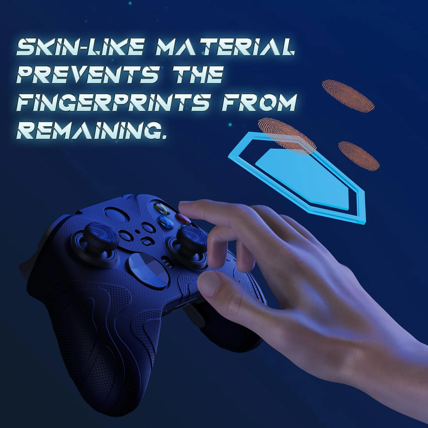 PlayVital Silikonowa Osłona Kontrolera do Xbox Elite Series 2,Antypoślizgowa Skórki z Nakładkami Joysticka do Xbox Elite Series 2 Core-Czarny(Edycja Pasma Górskiego)