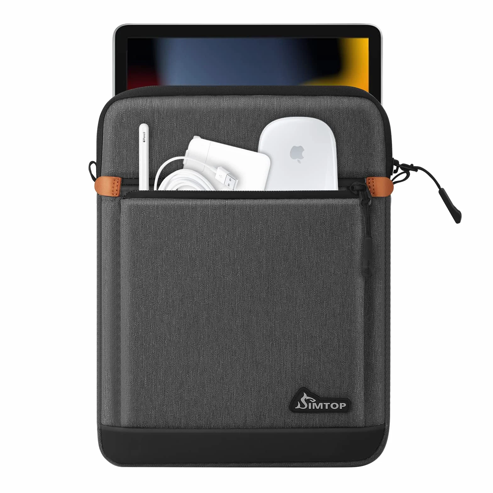 SIMTOP Torba na tablet, iPad Air 2022, etui na iPada z paskiem na ramię, na iPad, teczka, wodoodporne torby Microsoft Surface Go dla mężczyzn