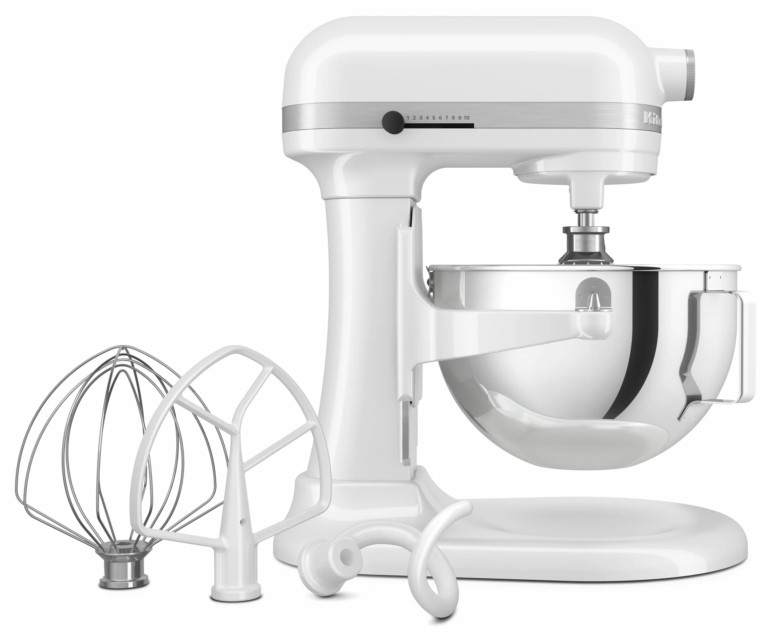 KitchenAid KSM55SXXEWH Planeta Mikser 5,2 l Biały Heavy Duty