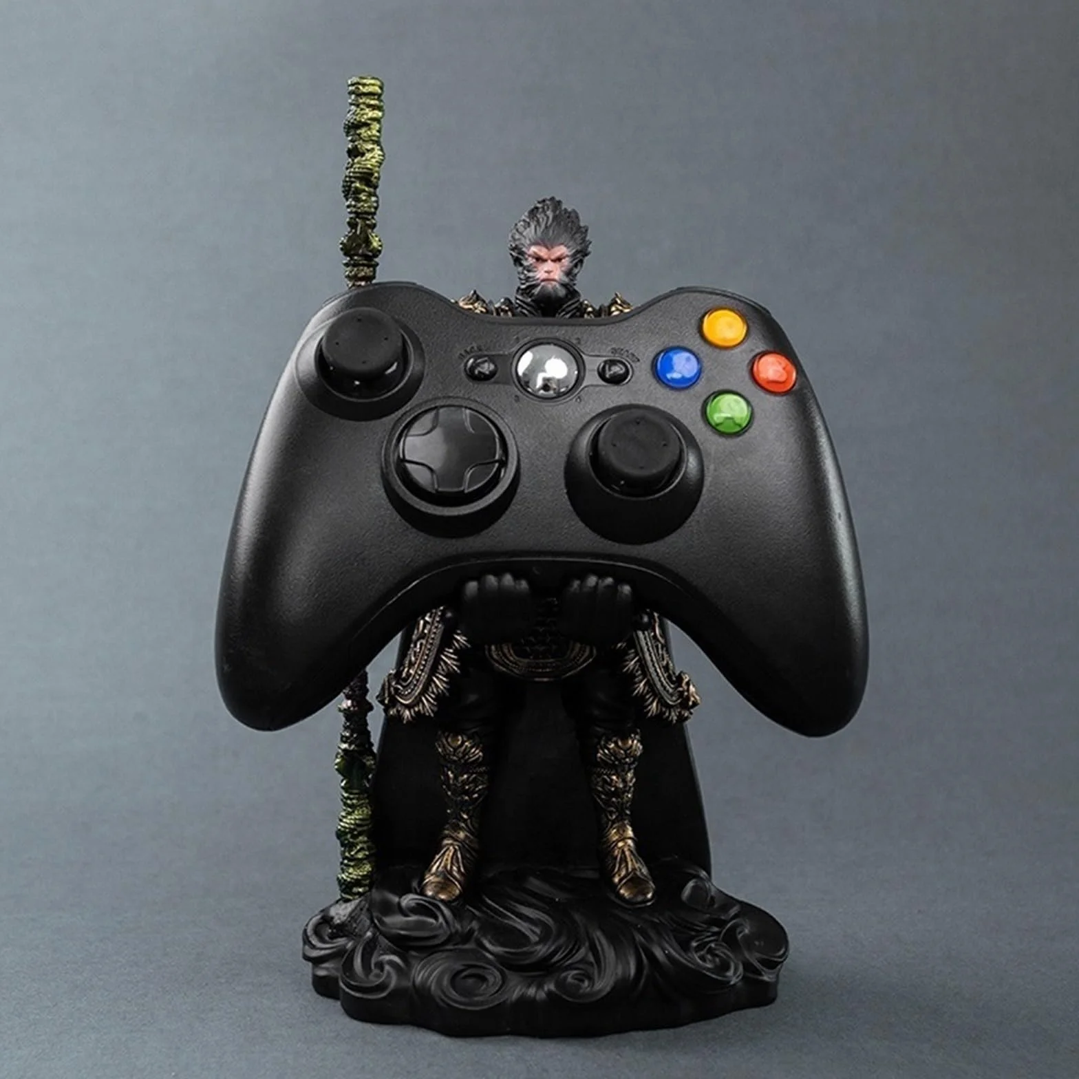 Black Myth: Wukong Kontroler Gier Podstawka Z Odłączanym Kijem Ruyi Bronzecloud Uchwyt Na Biurko Gamepada Dla Xbox ONE PS5 PS4 PC NS Switch
