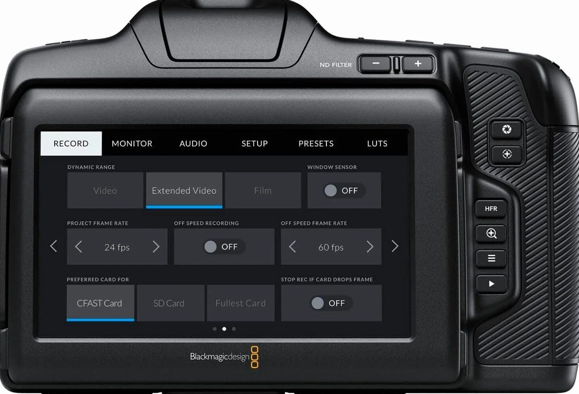 Blackmagic Design Kieszonkowa kamera kinowa 6K Pro