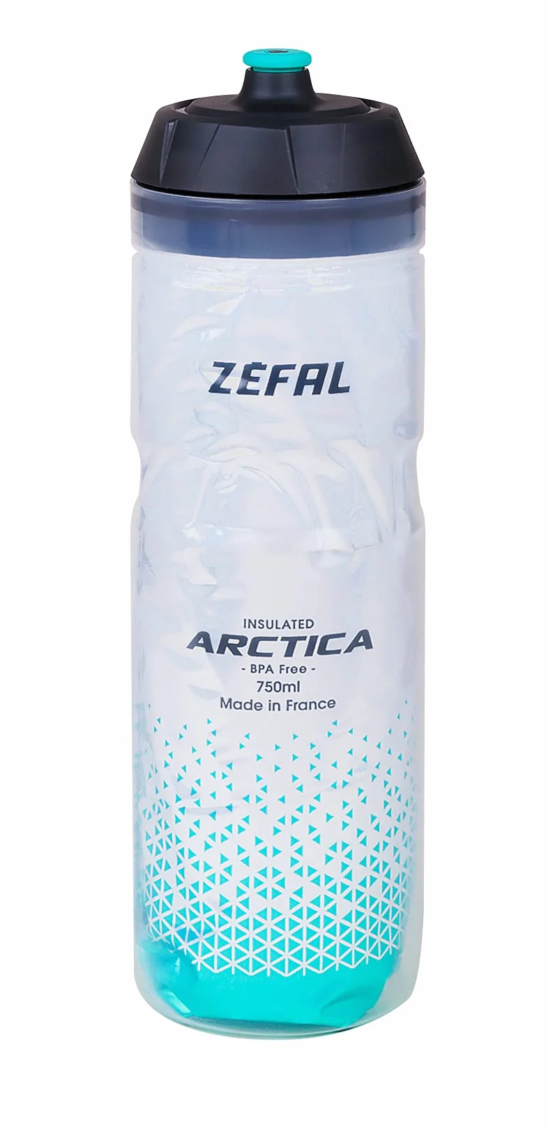 Zéfal Arctica - Bidon rowerowy 750 ML - Izolowana butelka rowerowa - bezzapachowa i wodoodporna - sportowy kanister bez BPA, zielony