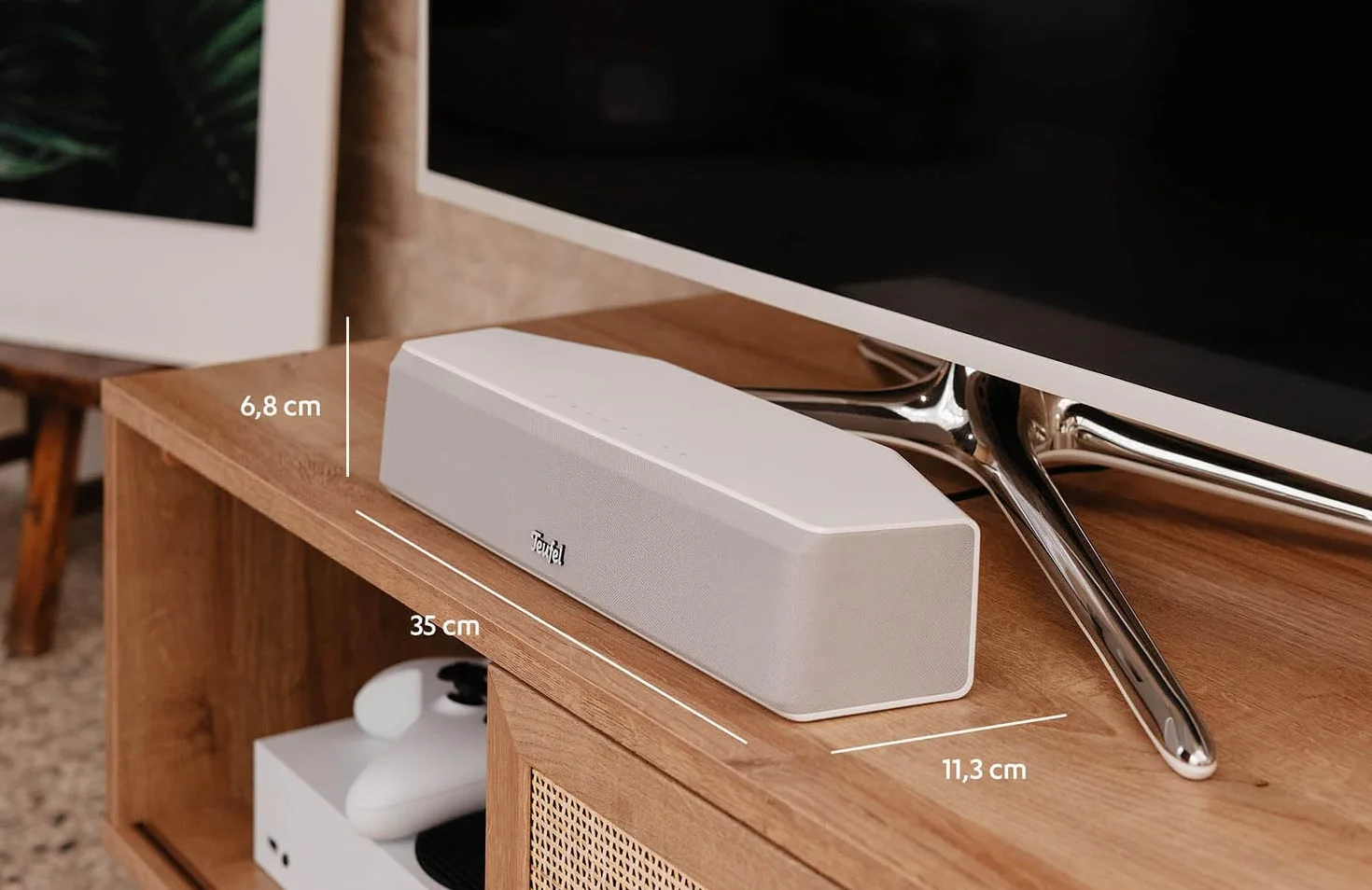 Soundbar Teufel CINEBAR ONE, Bluetooth, kino domowe, 2.0, HDMI, AUX, Optical IN, Bluetooth apt-X, 4 przetworniki High Performance, czarny