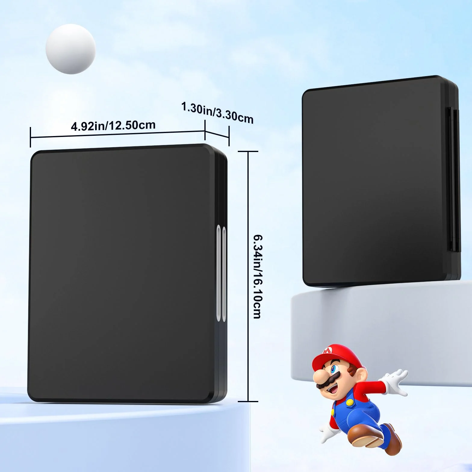 MoKo 60 Game Card Case for Nintendo Switch 2 / Switch OLED / 3DS / 3DSXL, Portable Storage Holder Case for 60 Switch 2 Game Cartridges & 24 3DS Card & 36 Micro SD Cards, Black