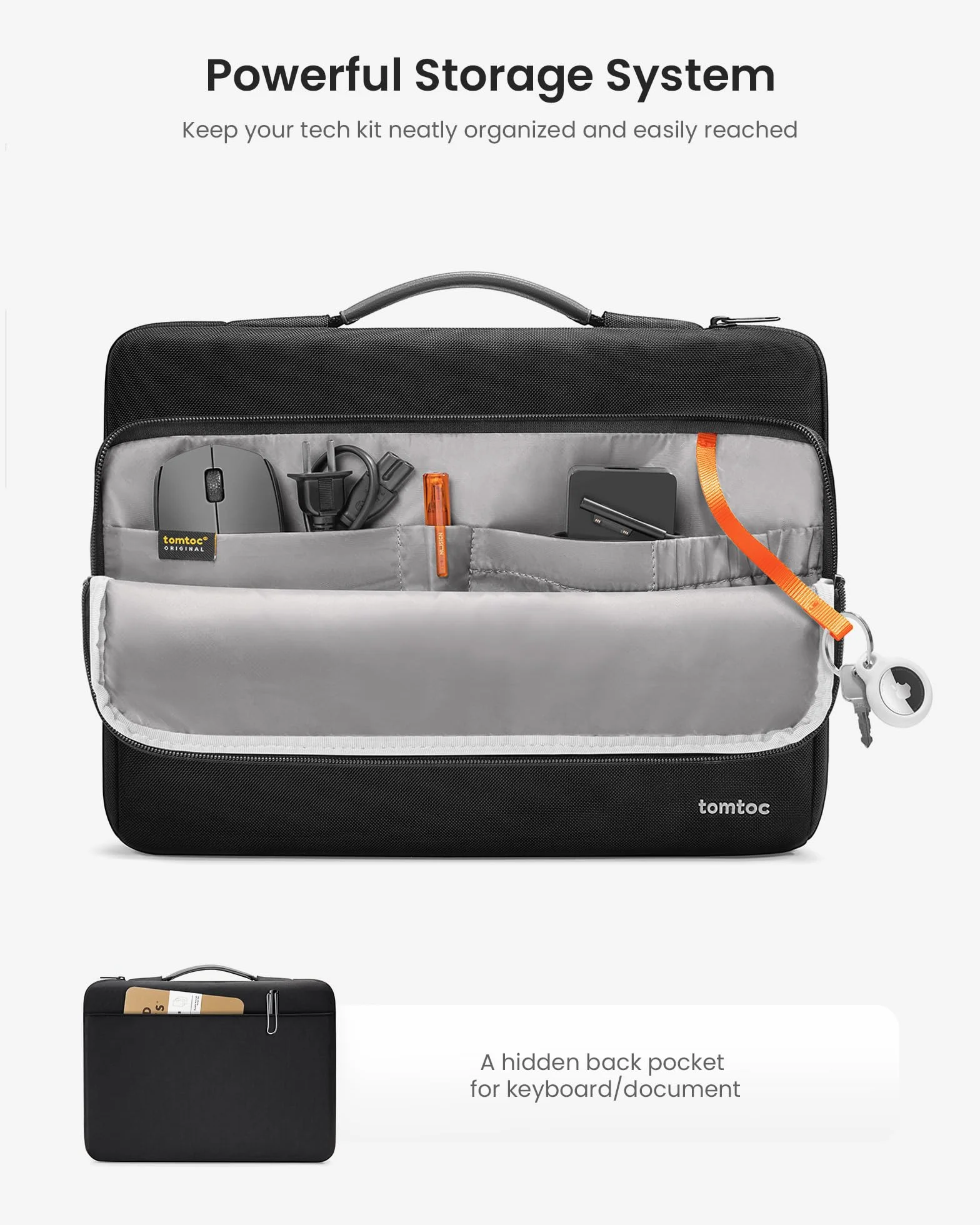 tomtoc Etui 360°, kompatybilne z 14 cali Acer, ASUS, Dell, HP, Lenovo Laptop Notebook Chromebook Ultrabook, komputer, wodoodporne, wszechstronna ochrona na laptopa, etui na laptopa