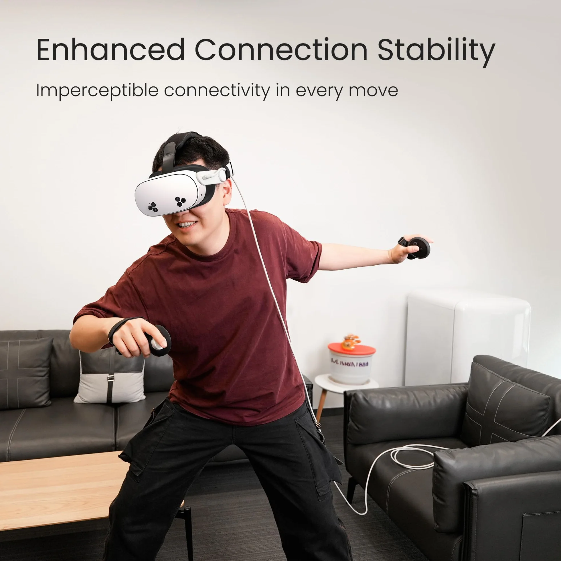 KIWI design Kabel łączący 6 m, kompatybilny z akcesoriami Oculus/Meta Quest 3S i Quest 3/2/Pro/Pico 4, kabel USB 3.0, z super prędkością 5 Gb/s