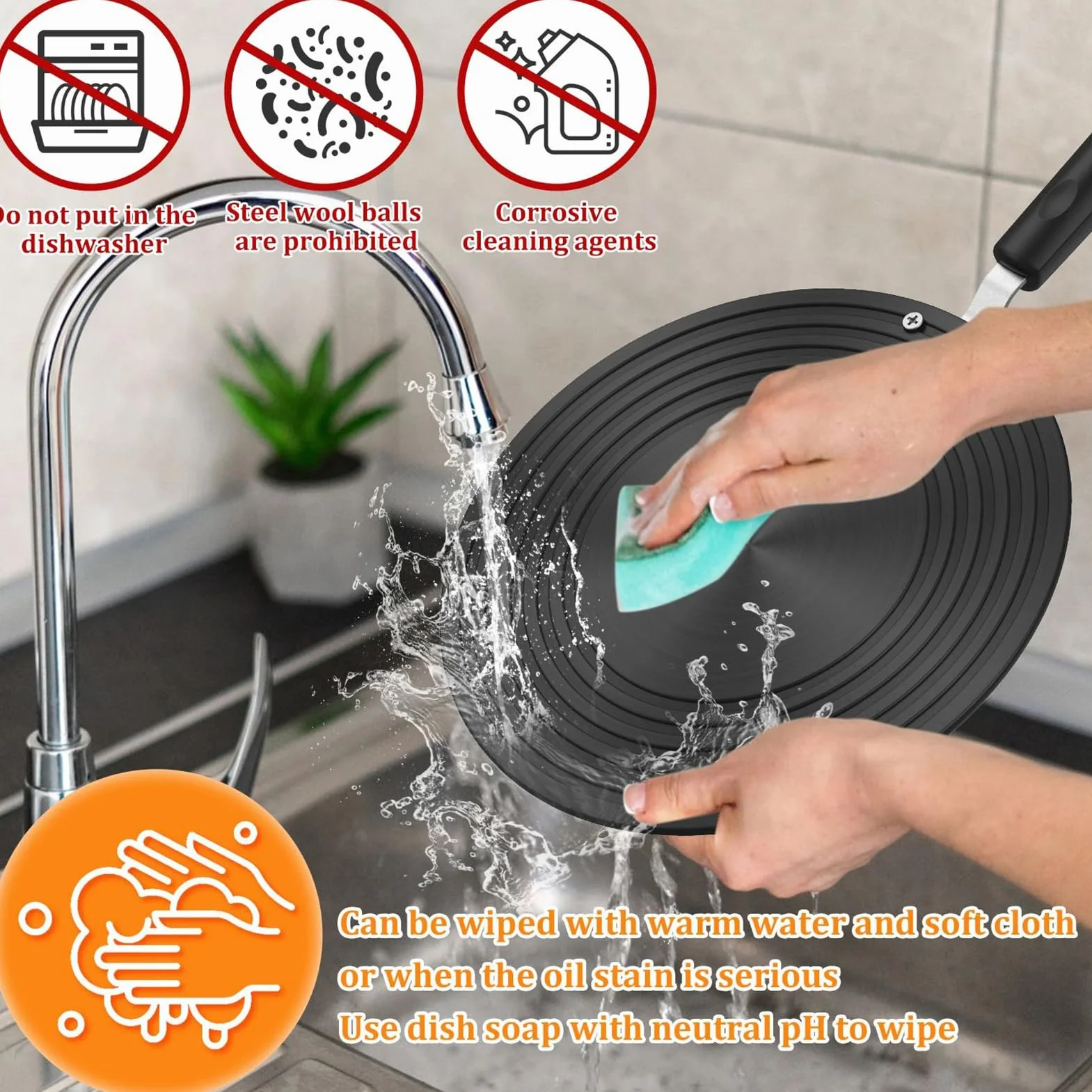 Ergonomiczna mata rozdzielacza do kuchenek indukcyjnych, adapter ochronny do naczyń, jednorodna dyfuzja ciepła