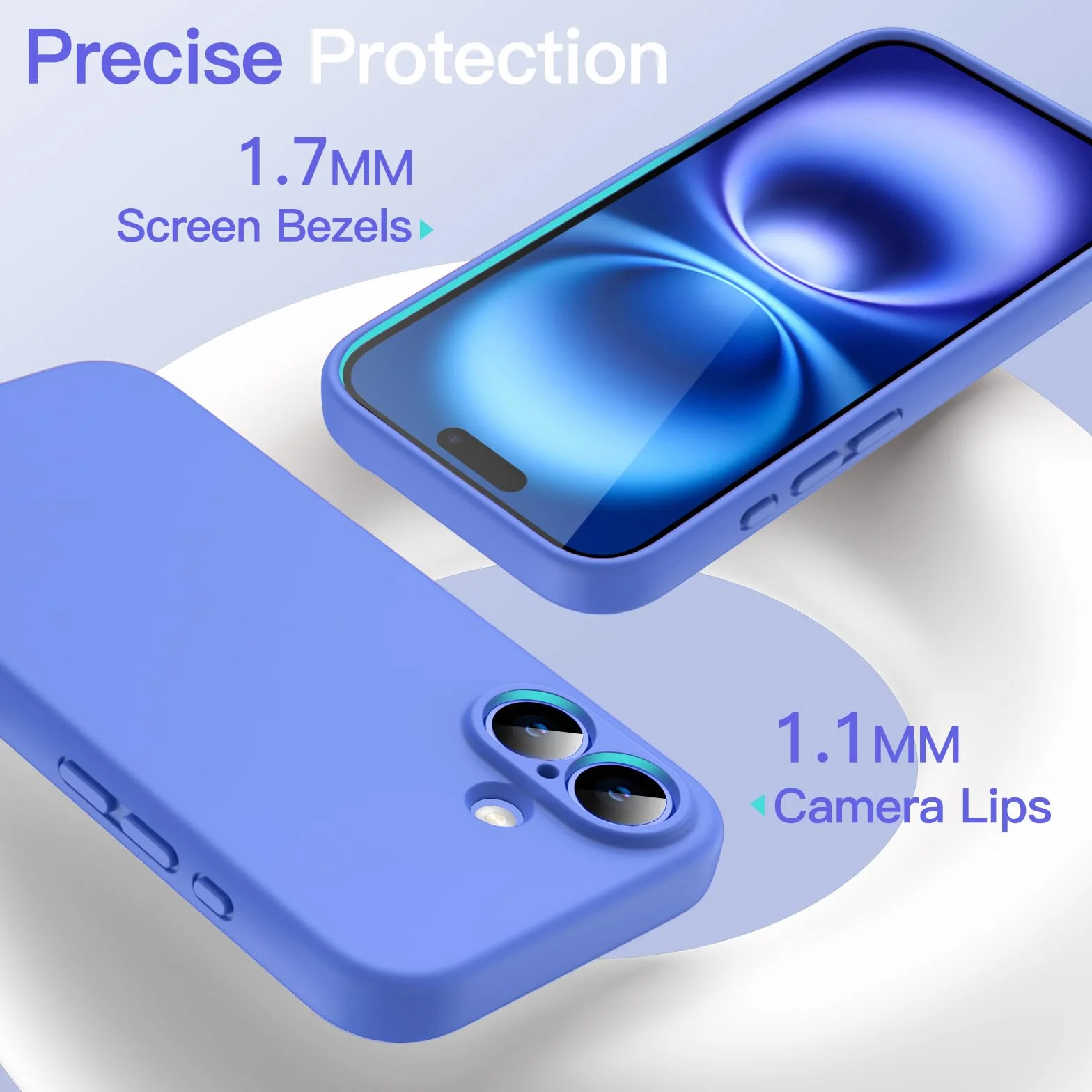 JETech Magnetyczne Silikonowe Etui dla iPhone 16 6,1 Cala, Kompatybilne z MagSafe, Jedwabisty Miękki Dotyk, Amortyzujące Osłona z Obiektywem Aparatu Pełna Ochrona (Ultramaryna)