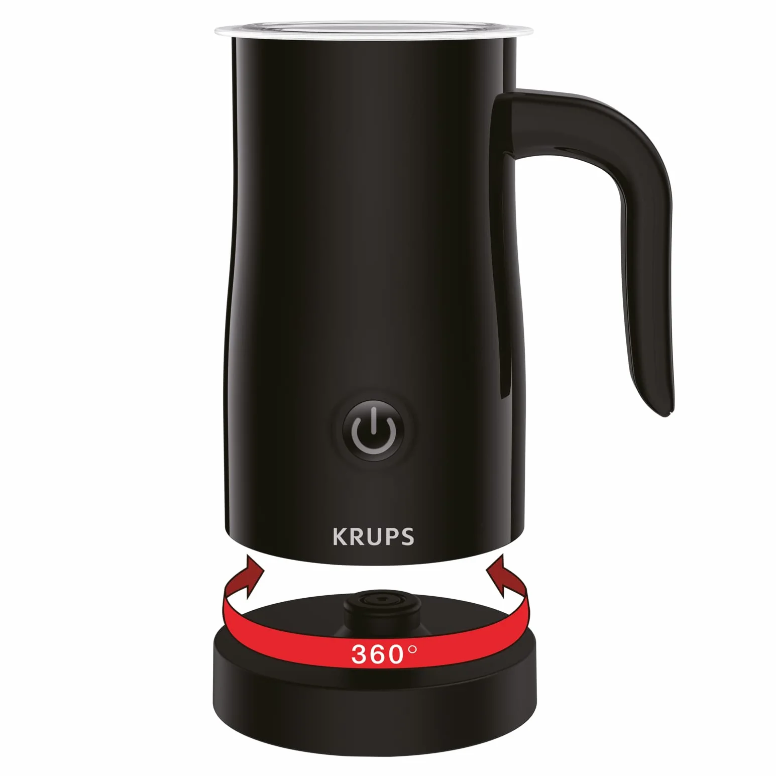 Krups Spieniacz do Mleka, Czarny, 150 ml