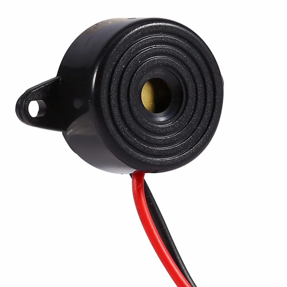 Elektroniczny Brzęczyk, 3-24 V Piezo Elektroniczny Dźwięk Ostrzegawczy Brzęczyk Alarm 85-95dB Ciągły Dźwięk Długość Kabla 100mm
