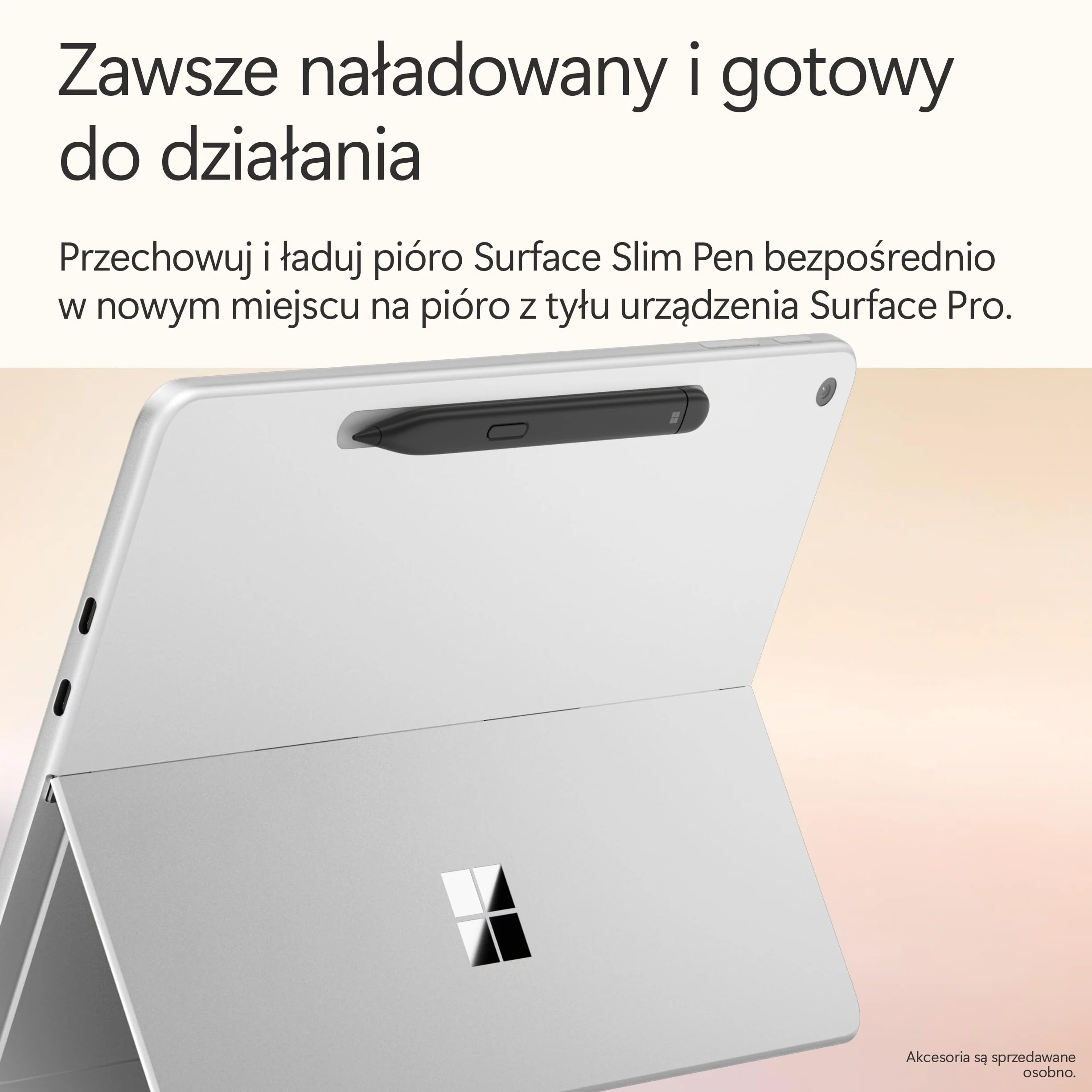 Microsoft Surface Pro | Copilot+ PC | 12-calowy ekran dotykowy LCD | Snapdragon® X Plus | 16 GB pamięci RAM | 512 GB SSD | Najnowszy model, 1. edycja | Platyna