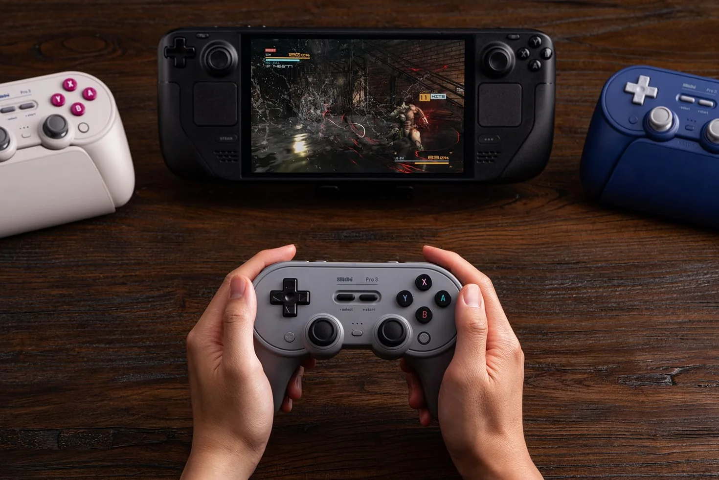 8BitDo Pro 3 Kontroler Bluetooth do Switch/Switch 2 – TMR Joysticki, wymienne przyciski ABXY, przyciski Pro Back, stacja ładująca, wyzwalacze Halla, do Windows, Apple, SteamOS, Android (G Classic)