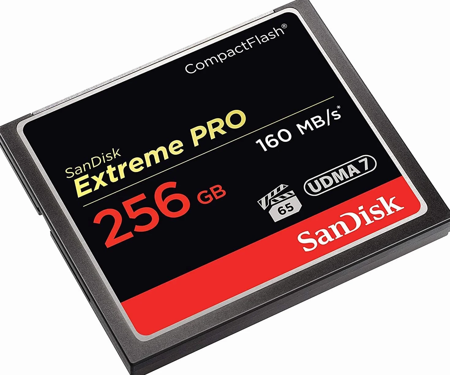SanDisk Extreme Pro 256 GB 160 MB/s CompactFlash Memory Card - Black/Gold/Red, SDCFXPS-256G-X46