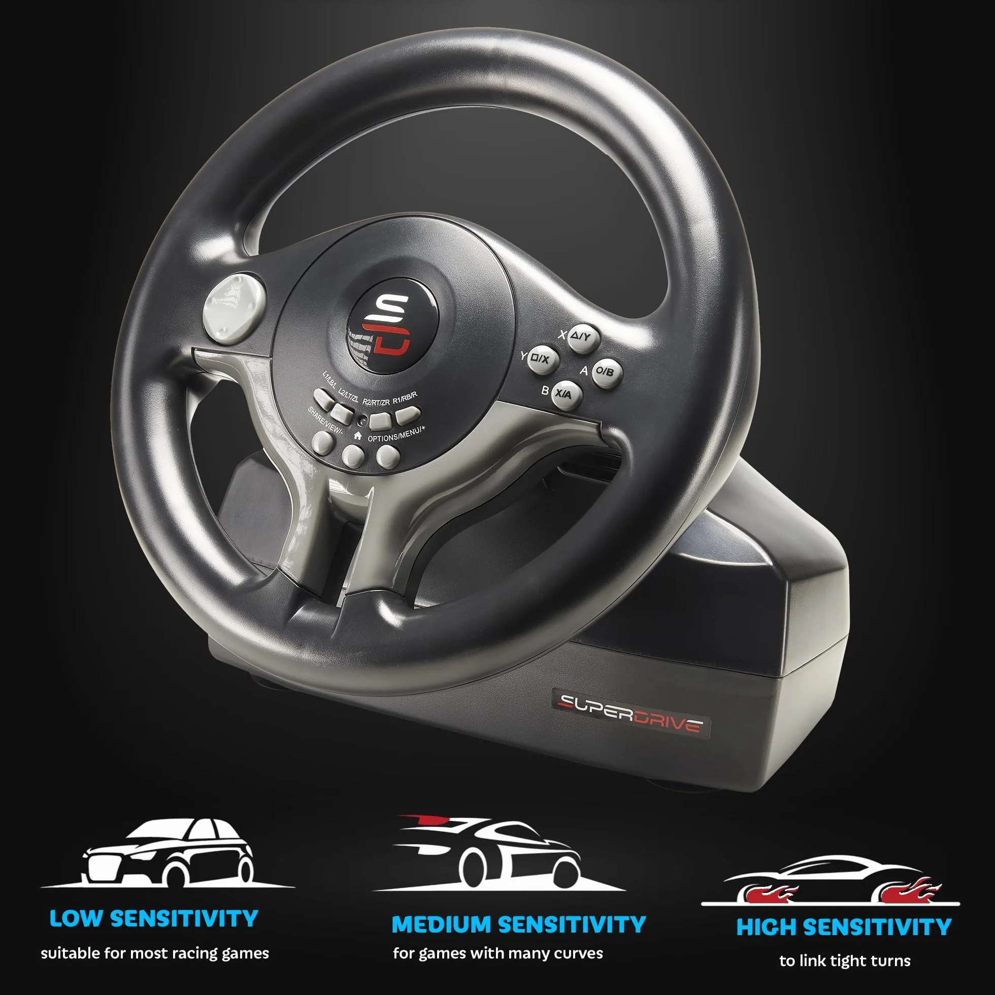 Subsonic Zestaw Volant + Pédalier Superdrive Driving Wheel SV200