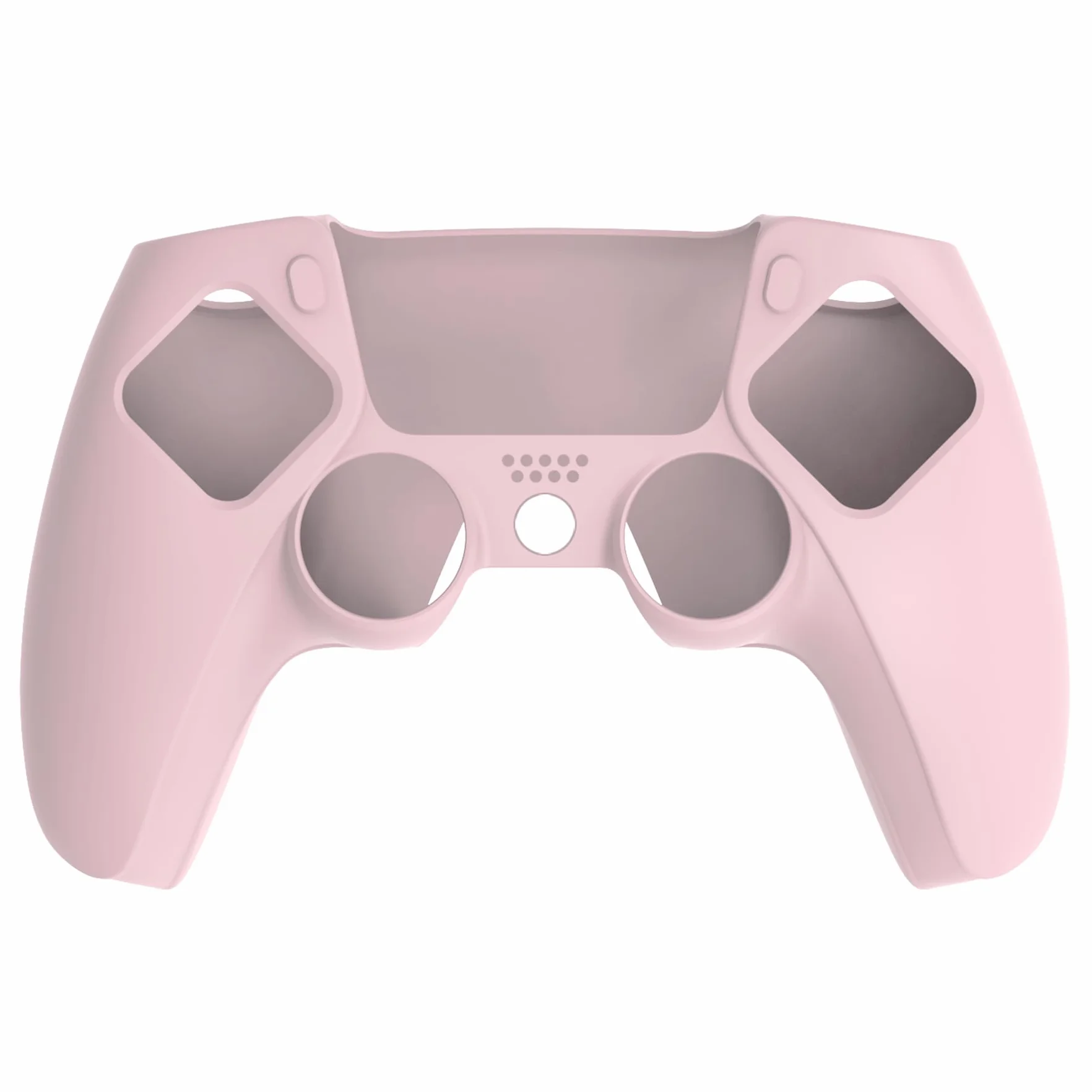 PlayVital Silikonowy Pokrowiec do ps5 Kontroler,Antypoślizgowy Ochronny Etui do ps5 Stacją ładującą z 6 Nakładkami Kciuki-Kwiaty Wiśni Różowy(Pure Series Dockable Model)