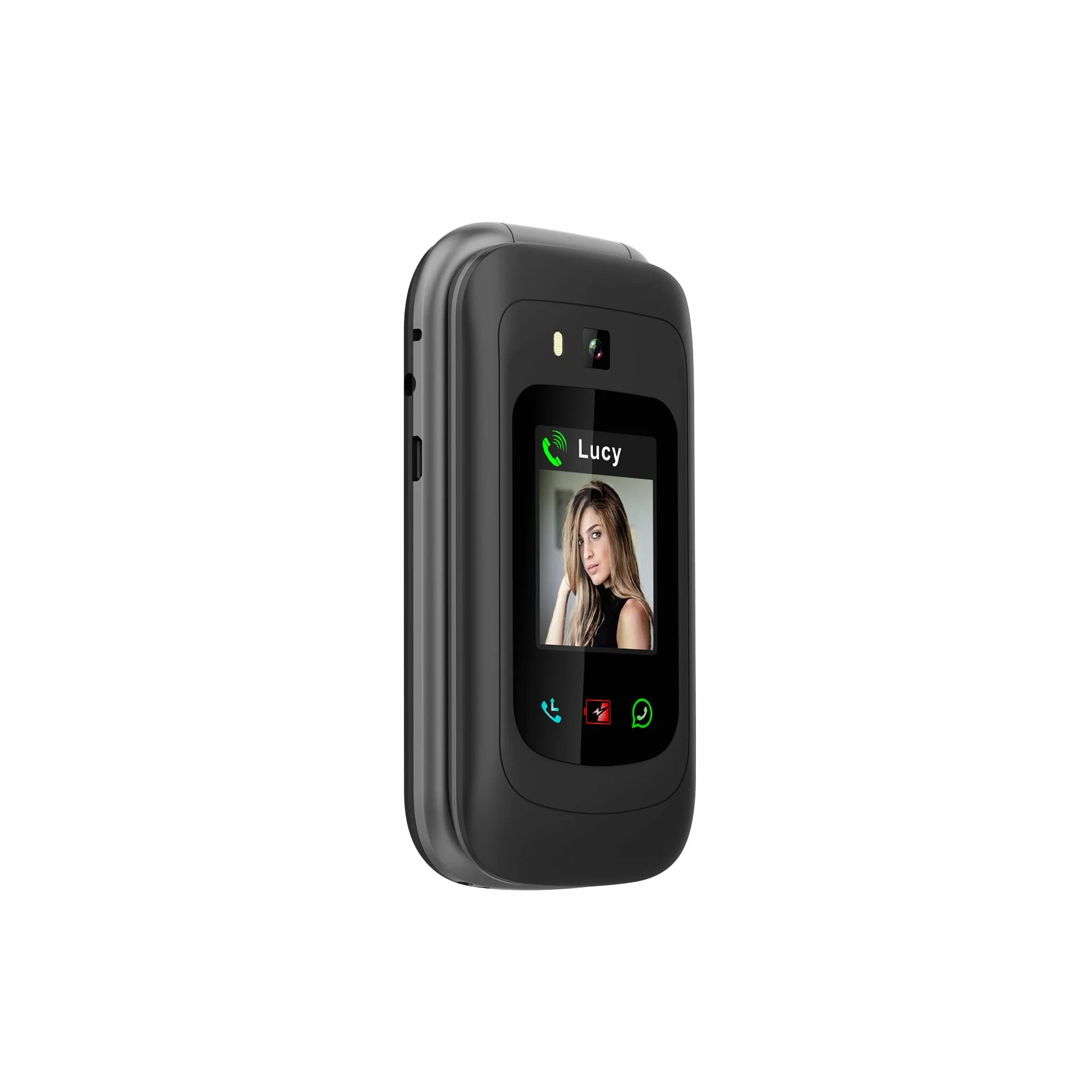 TTfone TT970 Ekran dotykowy Whatsapp 4G dla seniorów Duże klawisze Telefon komórkowy z klapką - z kamerą 8MP i aparatami słuchowymi kompatybilnymi oraz przyciskiem połączenia alarmowego