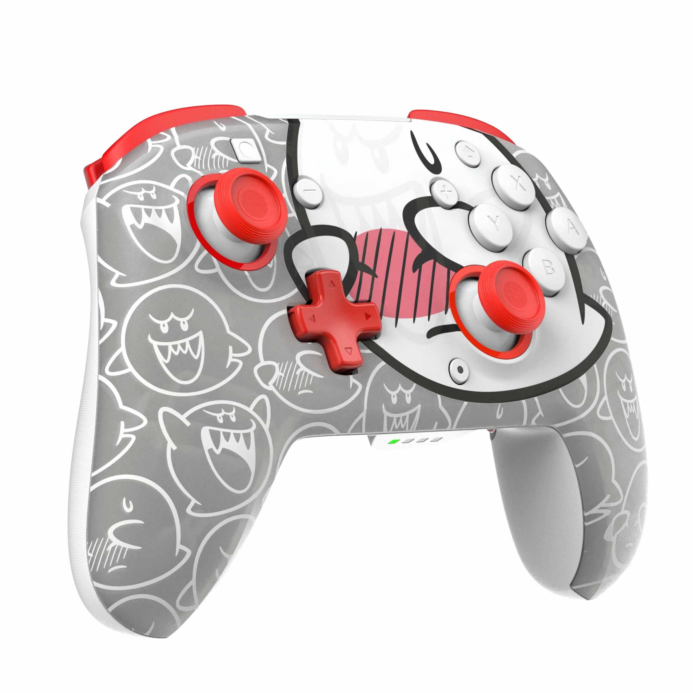 Nintendo Switch Rematch GLOW Wireless Controller Boo-Hoo Biały Czerwony 600mAh