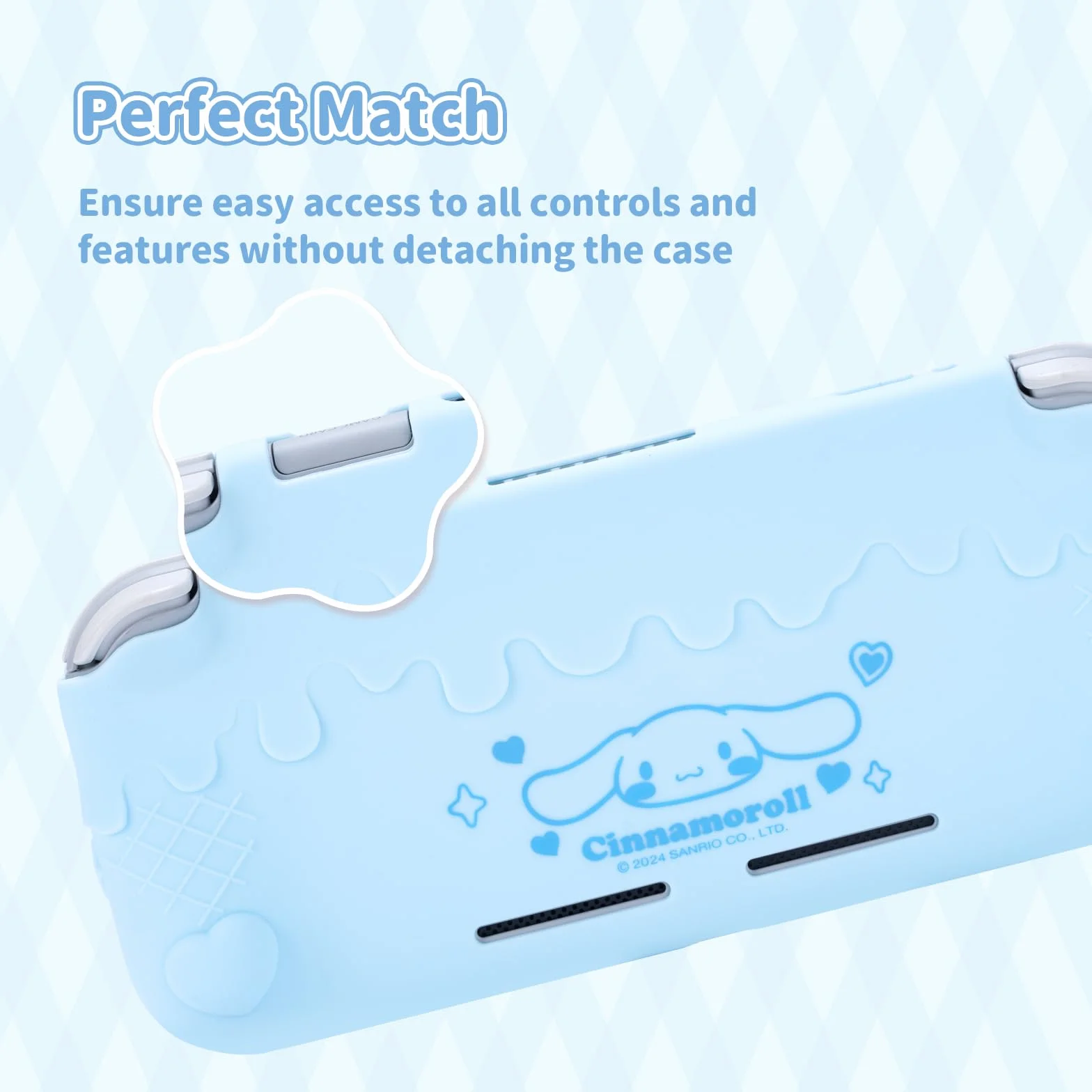 Kuitmor Etui na Switch Lite, Miękka Osłona Silikonowa, Ochrona Przed Zarysowaniami, Kompatybilna z Switch Lite 2019 z 2 Pokrywkami na Gałki