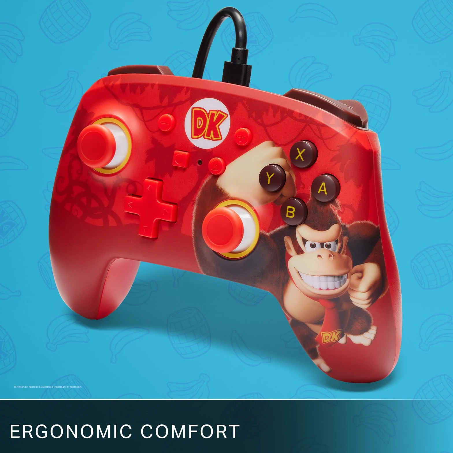 PowerA przewodowy kontroler Nintendo Switch Donkey Kong gamepad oficjalnie licencjonowany