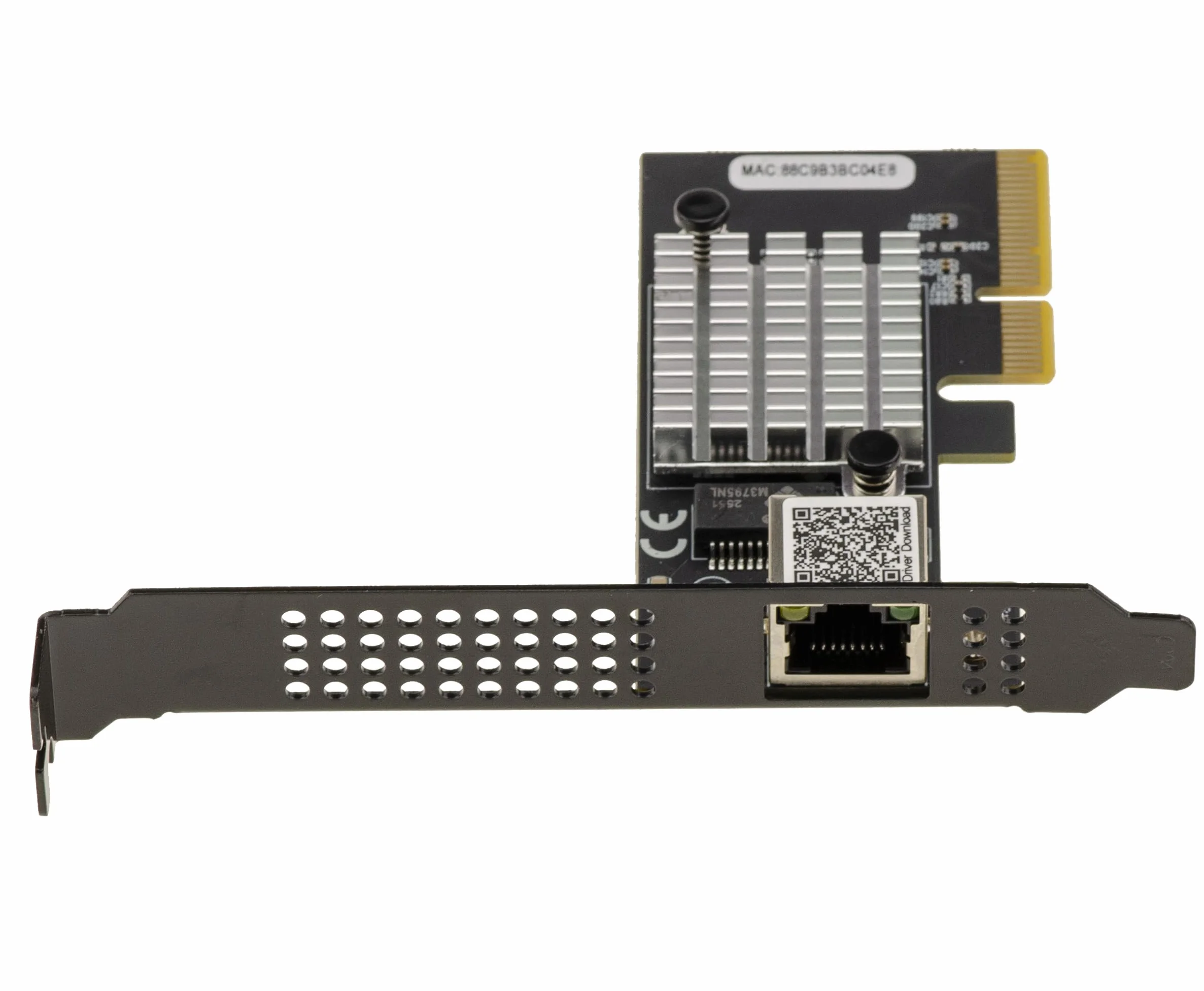 KALEA-INFORMATIQUE Karta kontrolera sieciowego PCIe x4 Gen 4.0 10 Gigabit Ethernet, kompatybilna z 1G, 2.5G, 5G, 10G, złącze RJ45, chipset Realtek RTL8127, kompatybilna wstecznie z Gen 3.0
