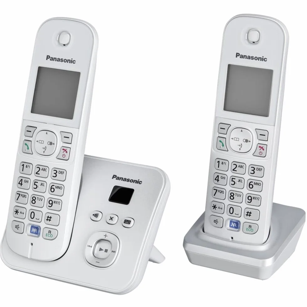 Panasonic KX-TG6822 Ekran Maszyny do Odbierania Telefonów Bezprzewodowych, Srebrny