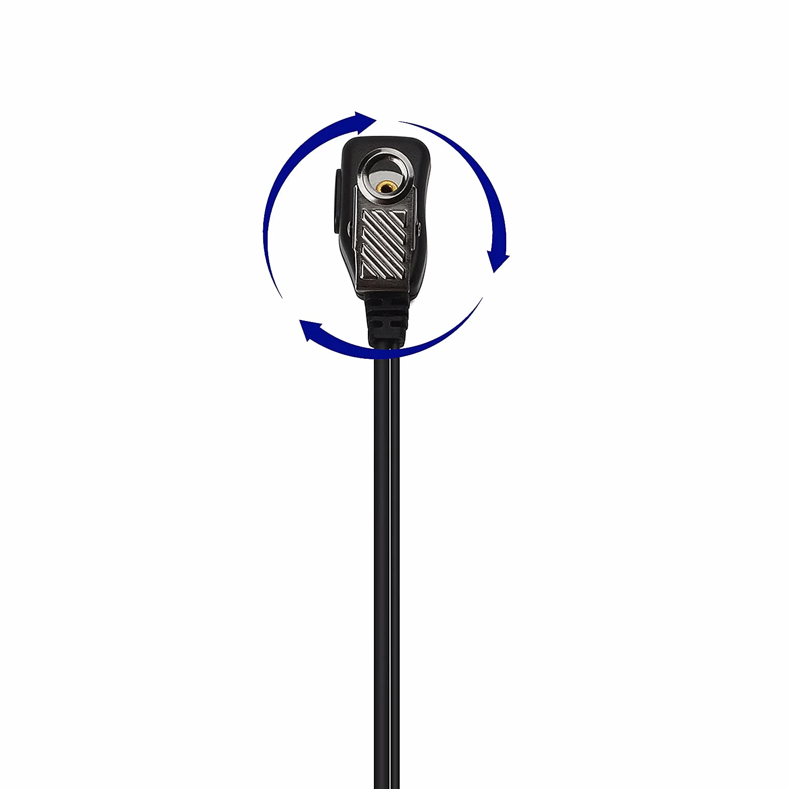 UAYESOK Słuchawka radiowa w kształcie G Walkie Talkie z mikrofonem PTT do radia Motorola, 2-pinowy CP040, CP200, DP1400, GP300, XT180, XT420, XT460, Hytera, PD505, Midland, bezpieczeństwo, 2-drożne