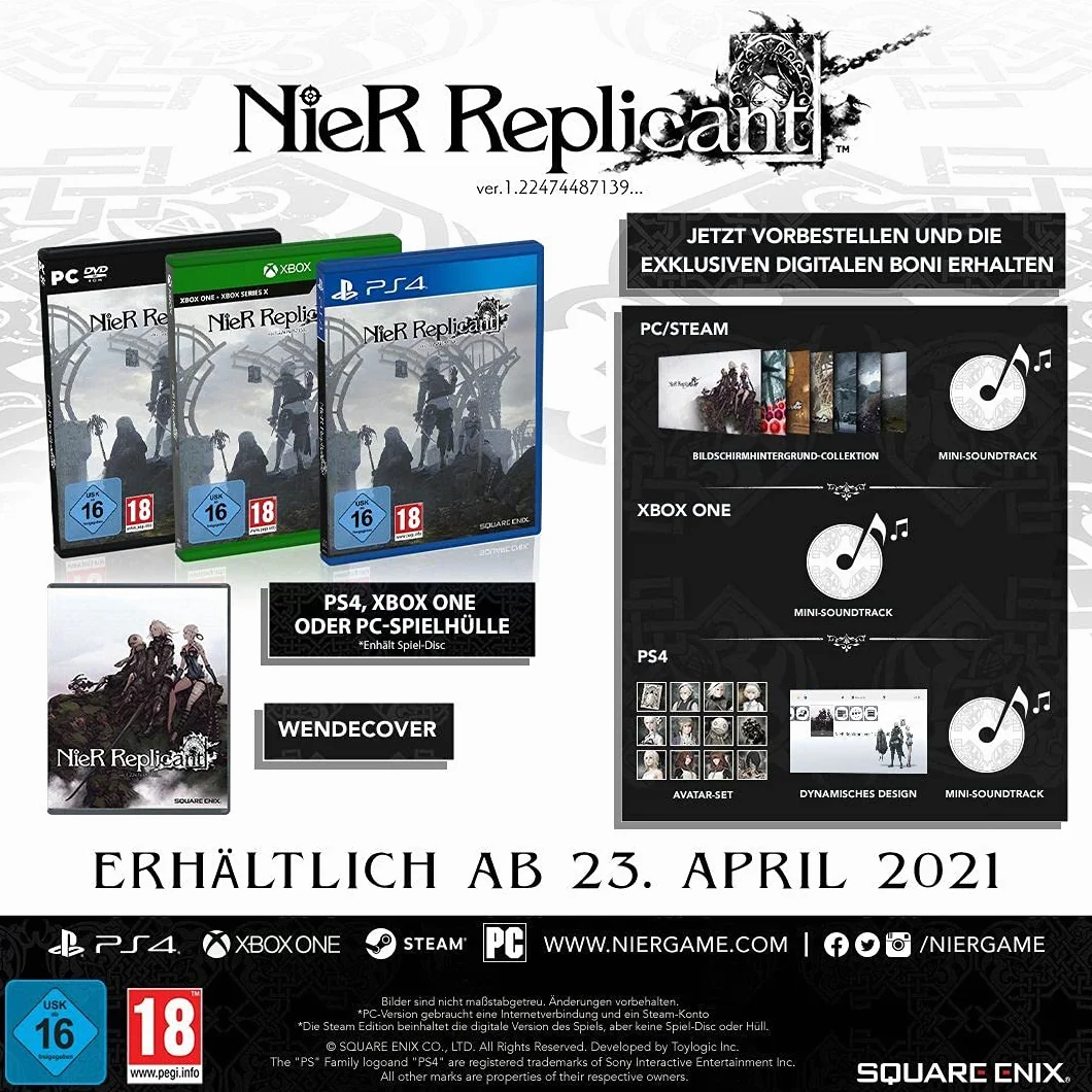 NieR Replicant ver.1.22474487139... (PS4)