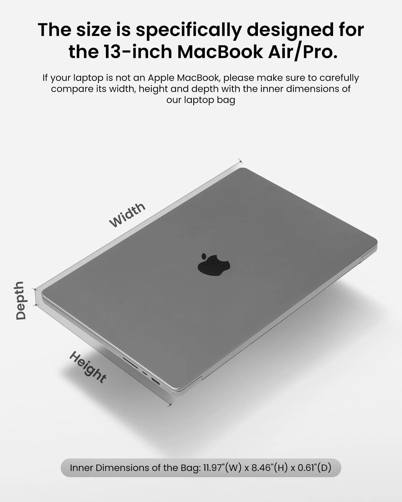 tomtoc Etui pokrowiec 360° na 13-calowego MacBook Air 2024-2018 M3/A3113 M2/A2681 M1/A2337, 13-calowego MacBook Pro M2/A2686 M1/A2338 2022-2016, wodoodporna torba laptopa pokrowiec na laptopa aktówka