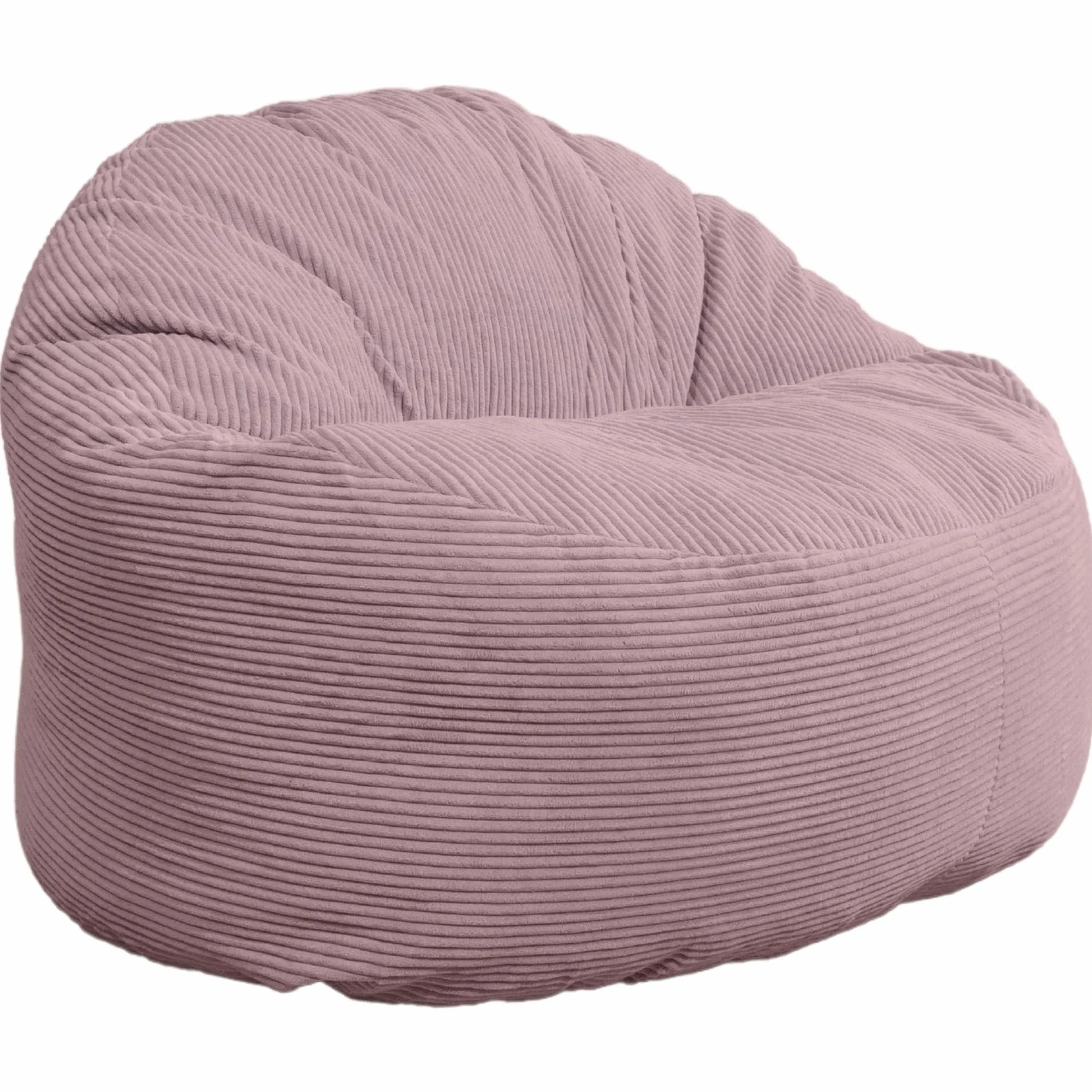 bananair - Worek do siedzenia ze sztruksu szeroko prążkowanego dla dorosłych i dzieci – miękki, wygodny i elegancki – optymalne podparcie – fotel worek XXL z wypełnieniem, Bean Bag (100 cm